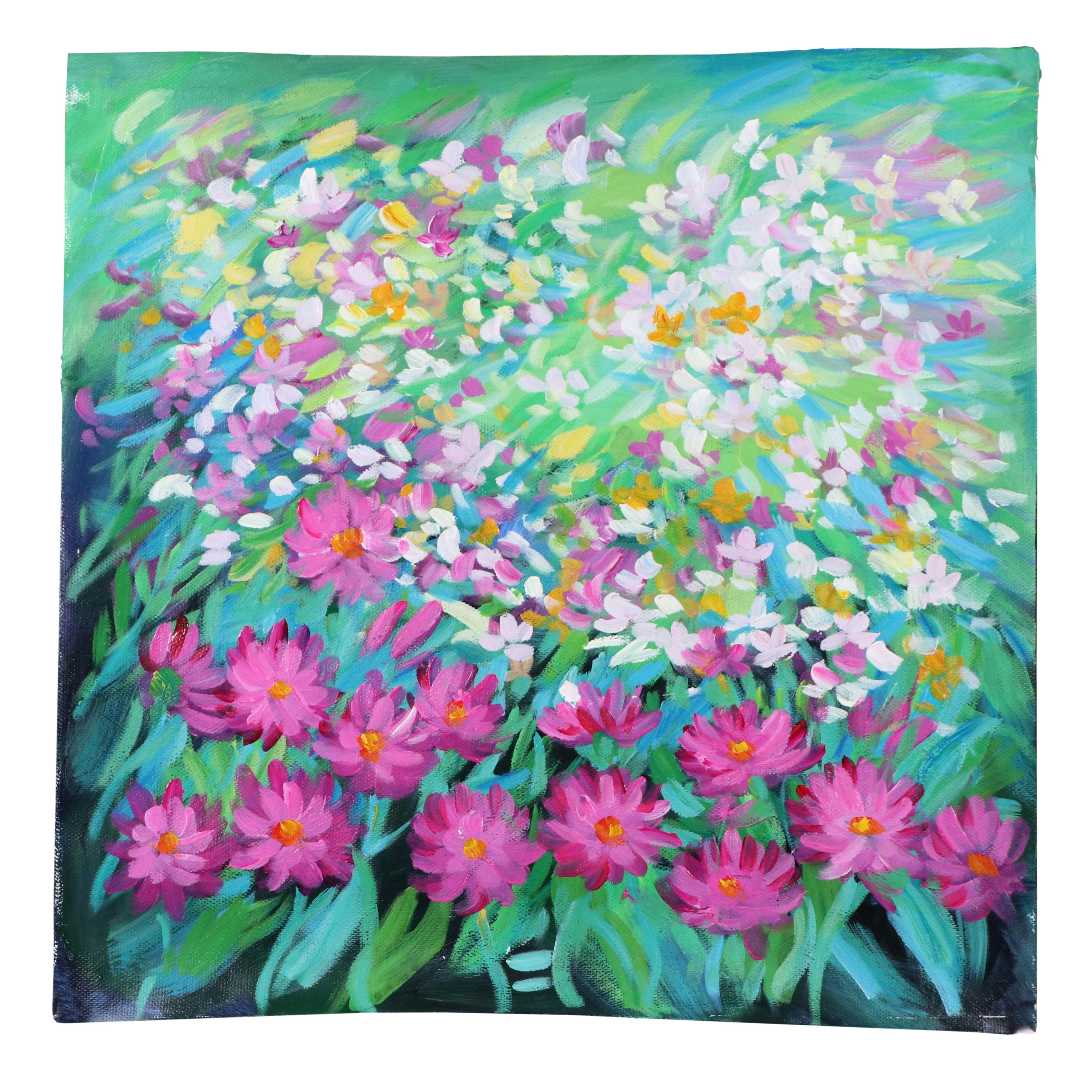 Benini Floral Oil Painting, 21st Century