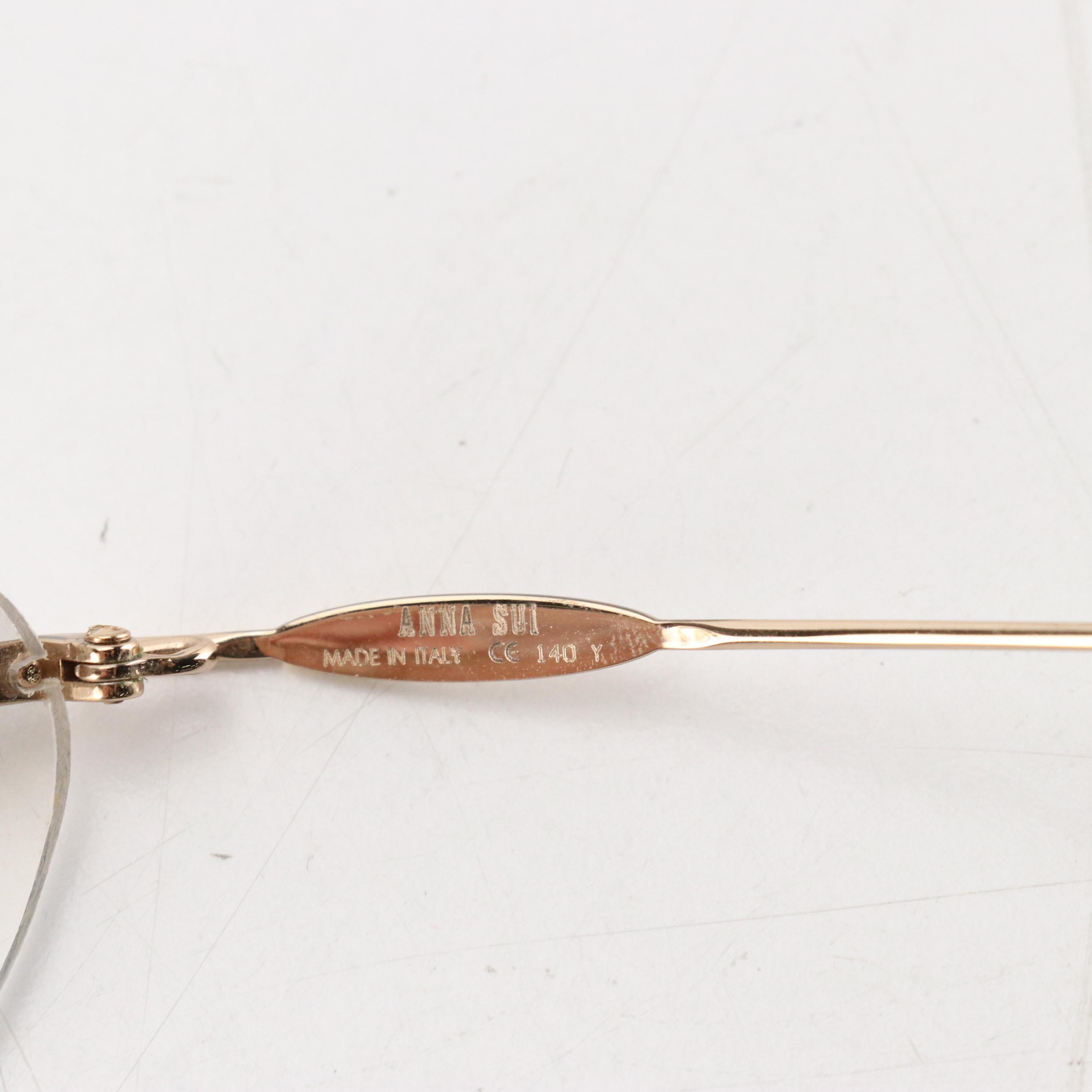 Anna Sui AS53202 Gradient Lens Rimless Sunglasses