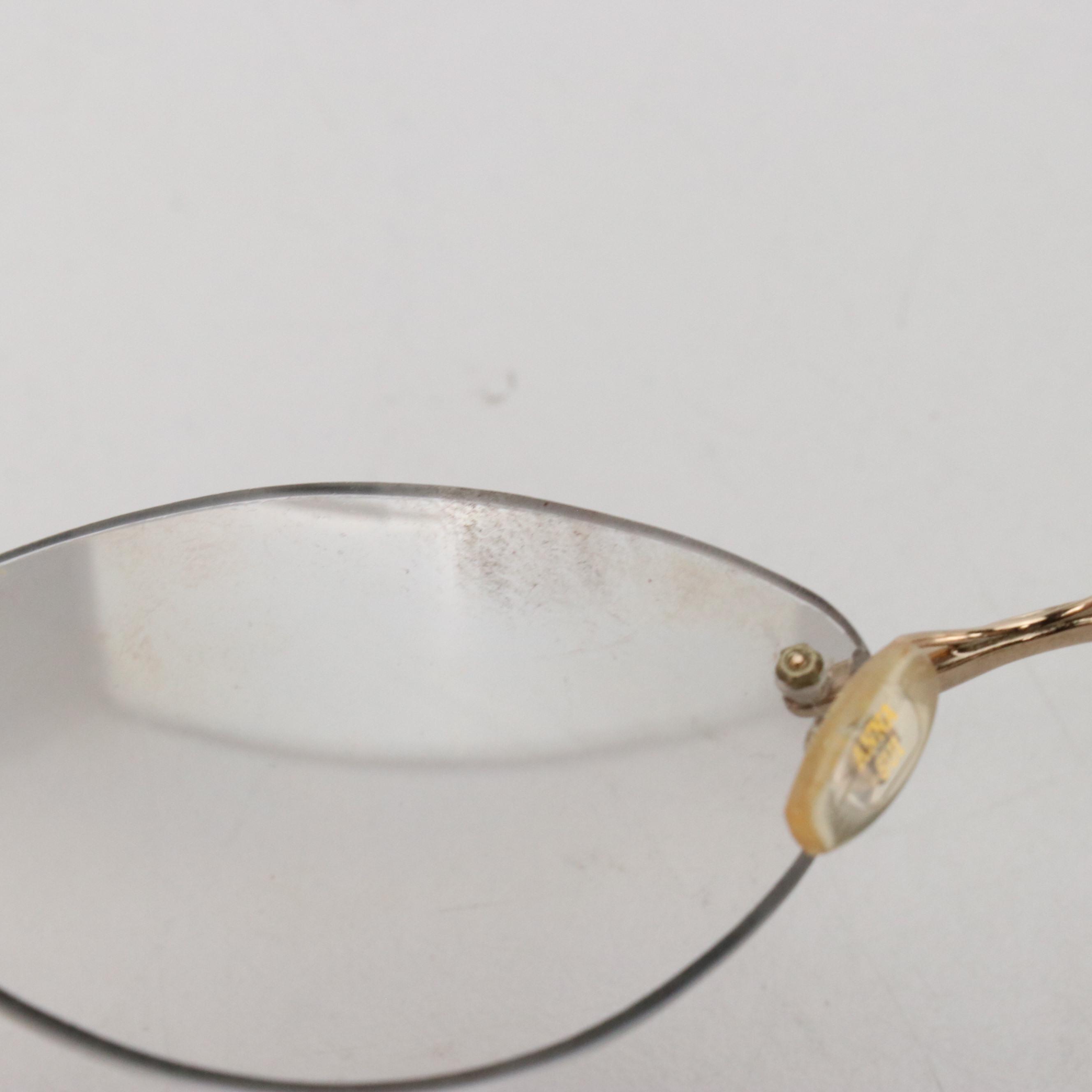 Anna Sui AS53202 Gradient Lens Rimless Sunglasses