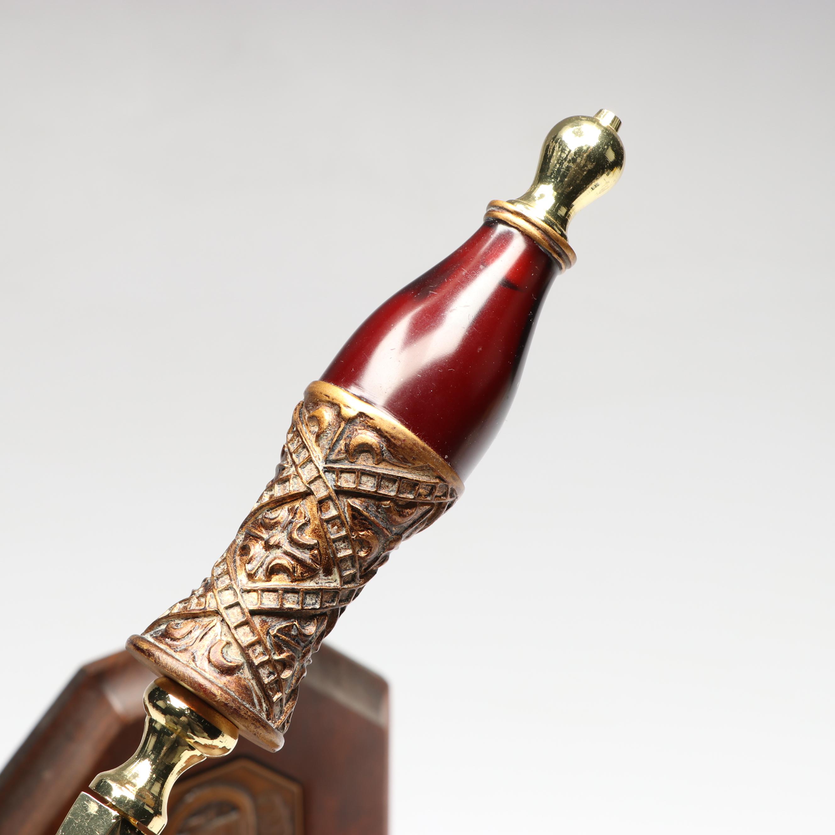 Carved Wood Desk Tray, Wooden Bookends, and More Office Accessories