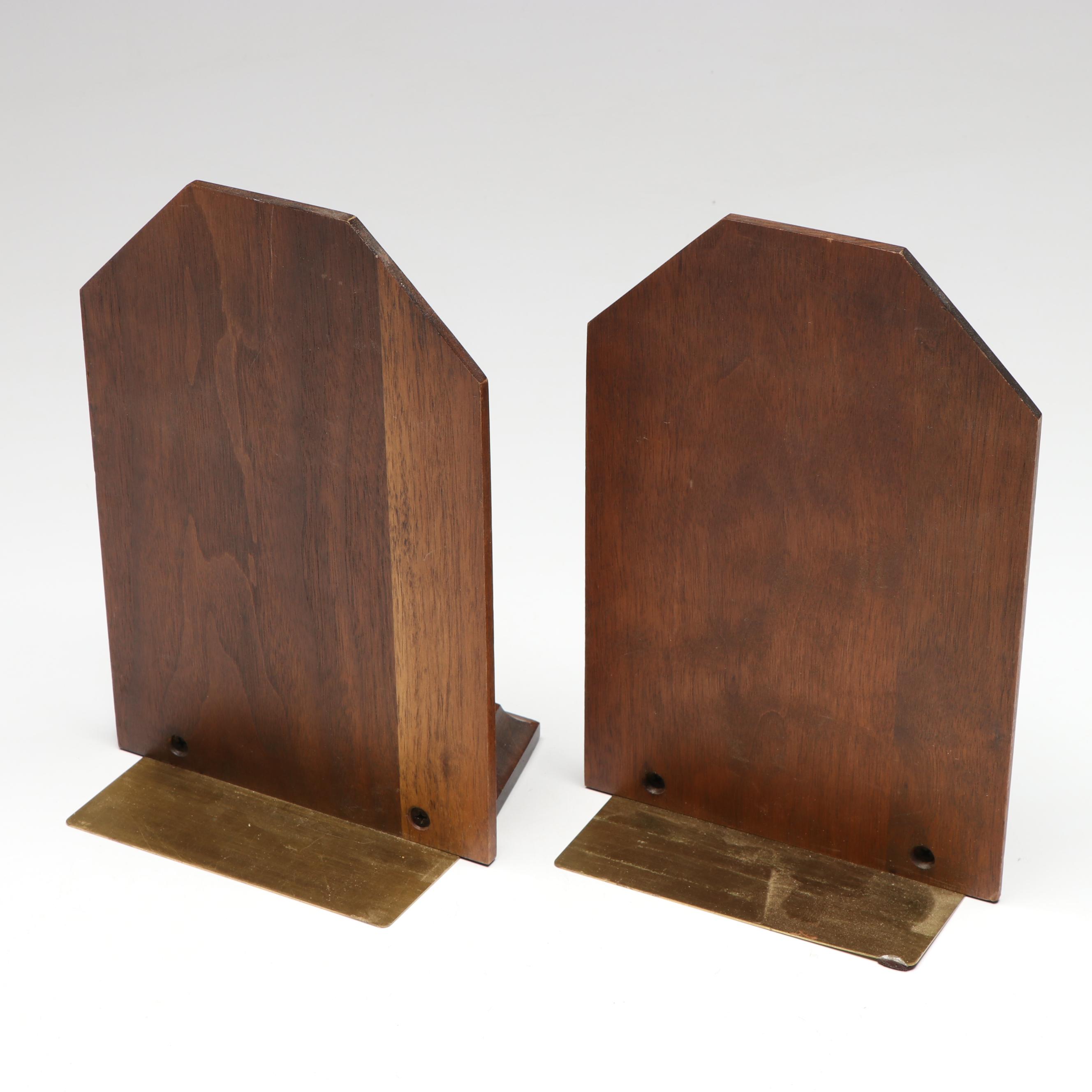 Carved Wood Desk Tray, Wooden Bookends, and More Office Accessories
