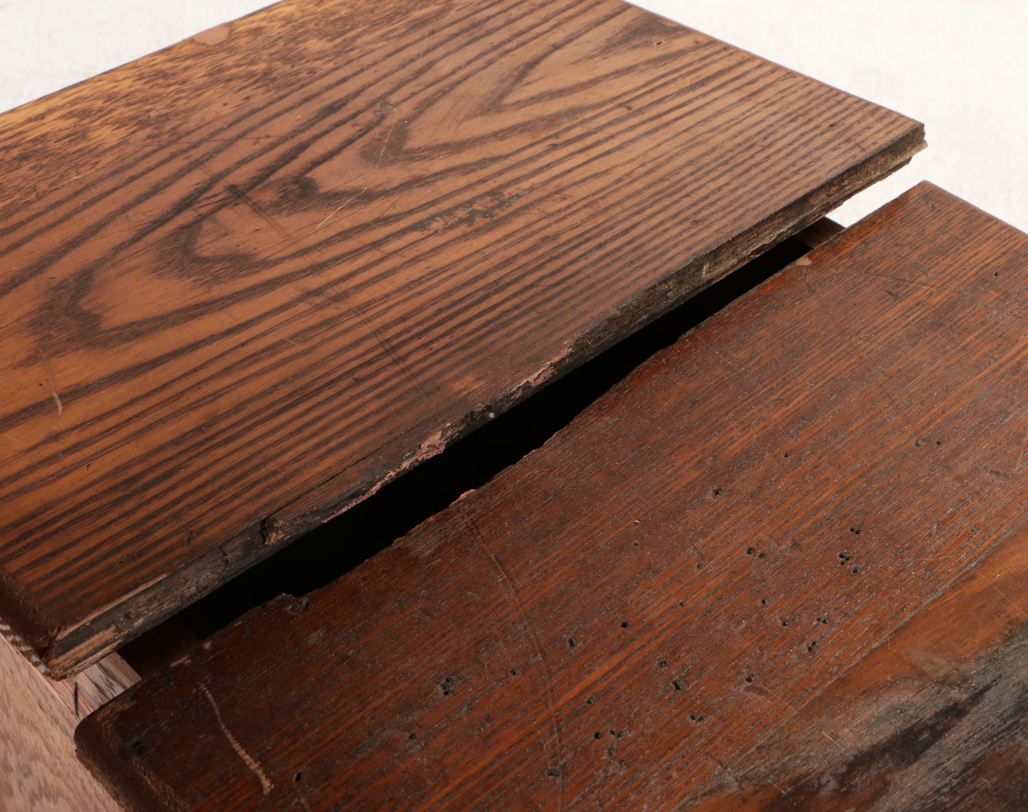 Arts & Crafts Oak Three-Drawer Filing Cabinet