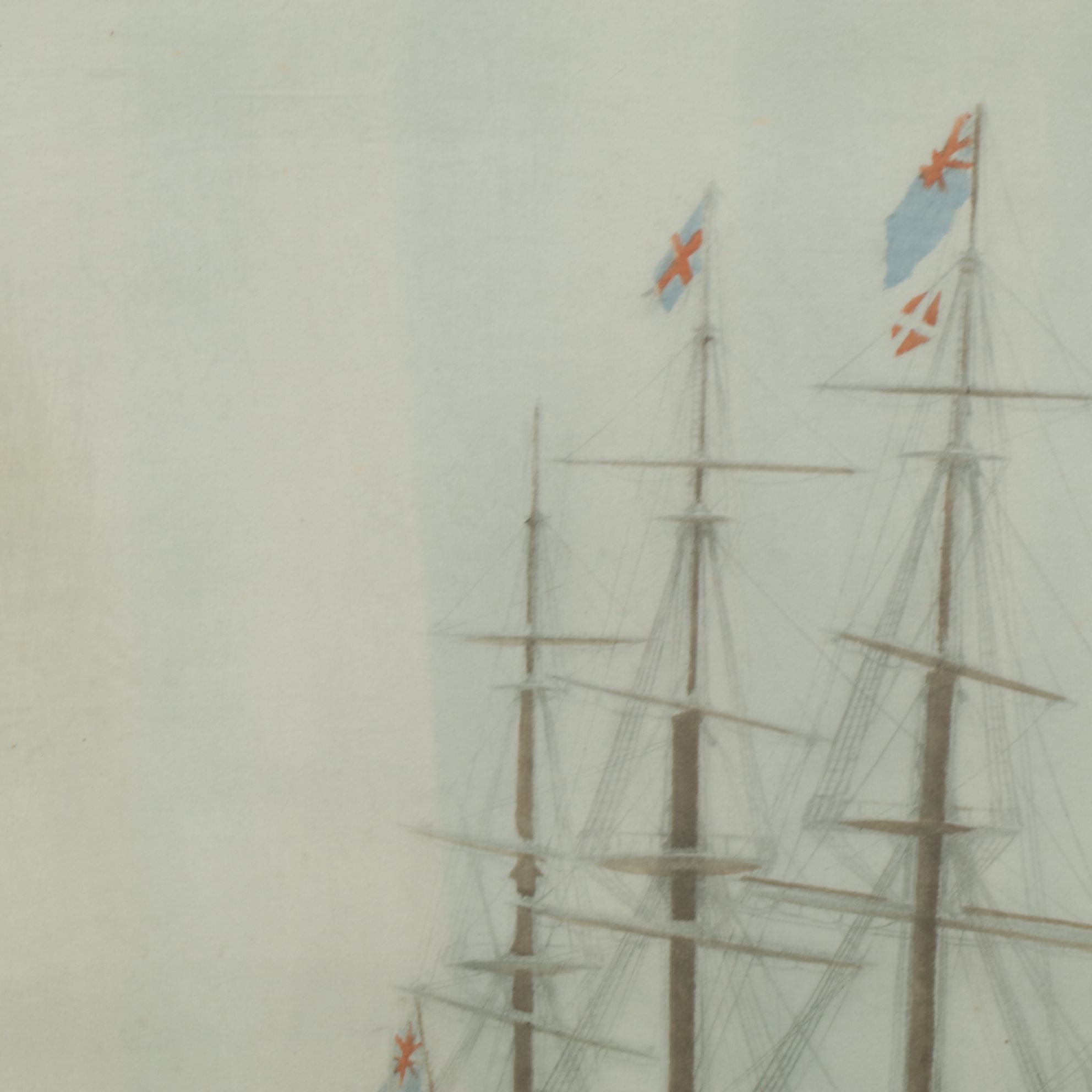 Aquatint After William Lionel Wyllie "The Last Journey of 'Victory' 1922"