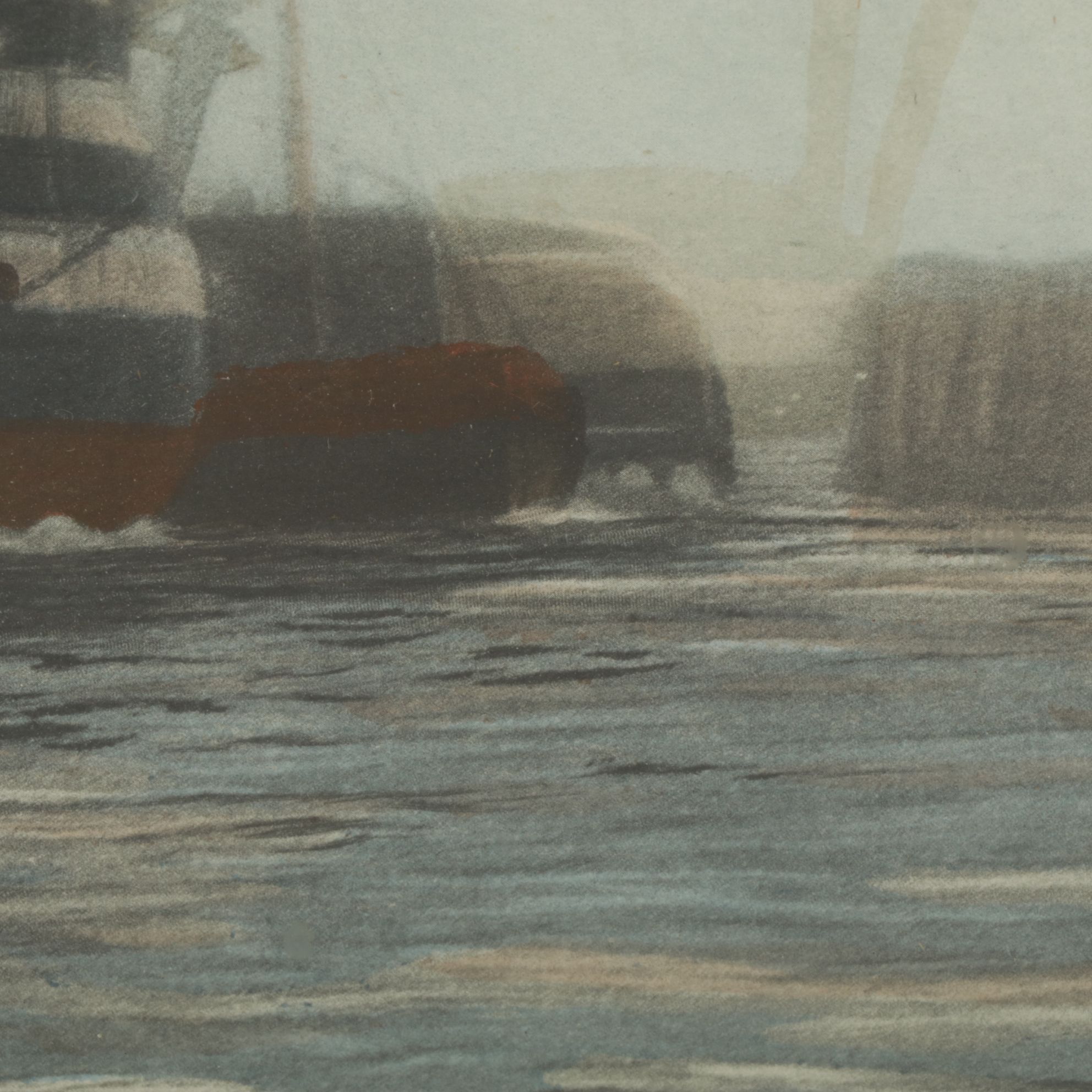 Aquatint After William Lionel Wyllie "The Last Journey of 'Victory' 1922"