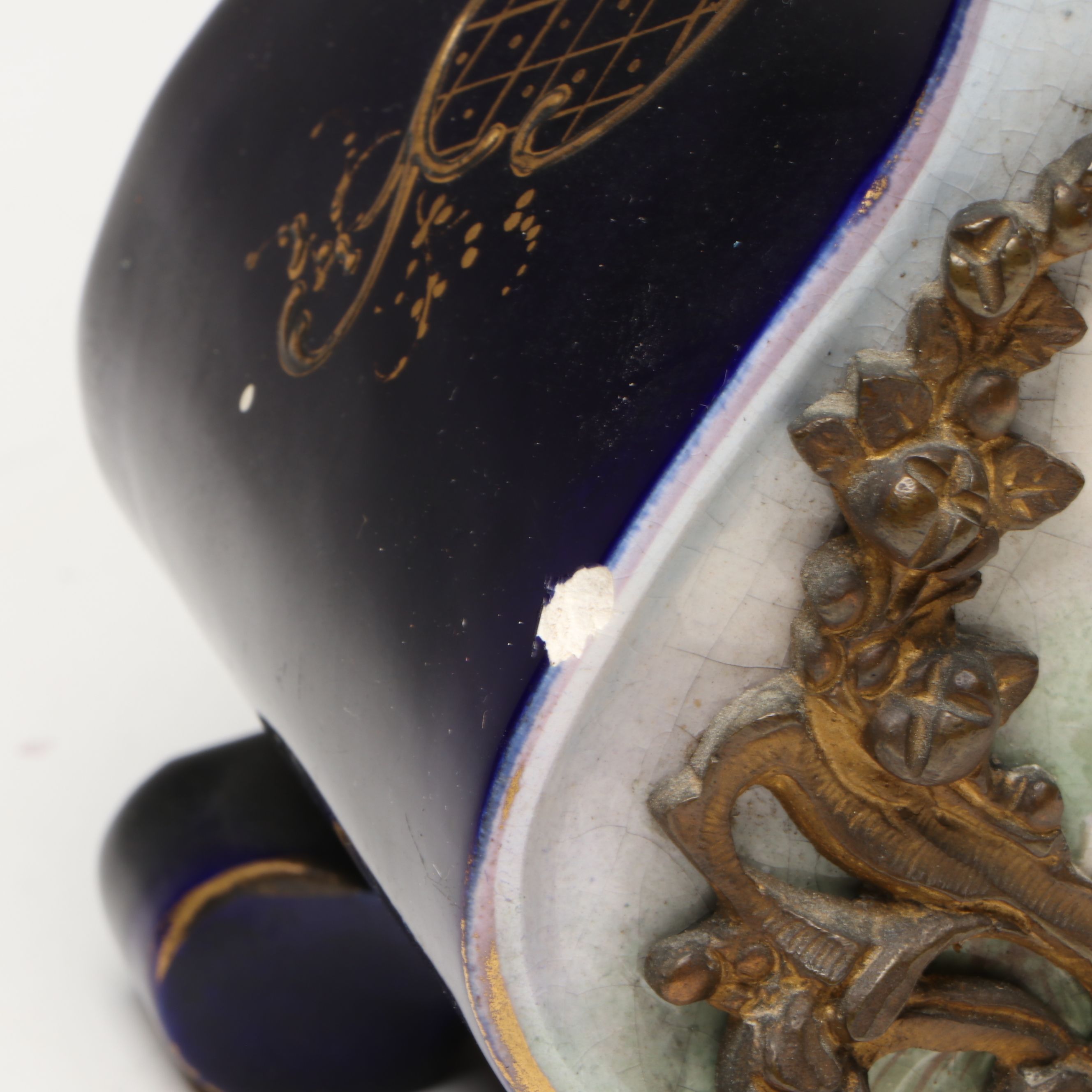 Jacob Petit French Rococo Style Porcelain Mantel Clock, 19th Century