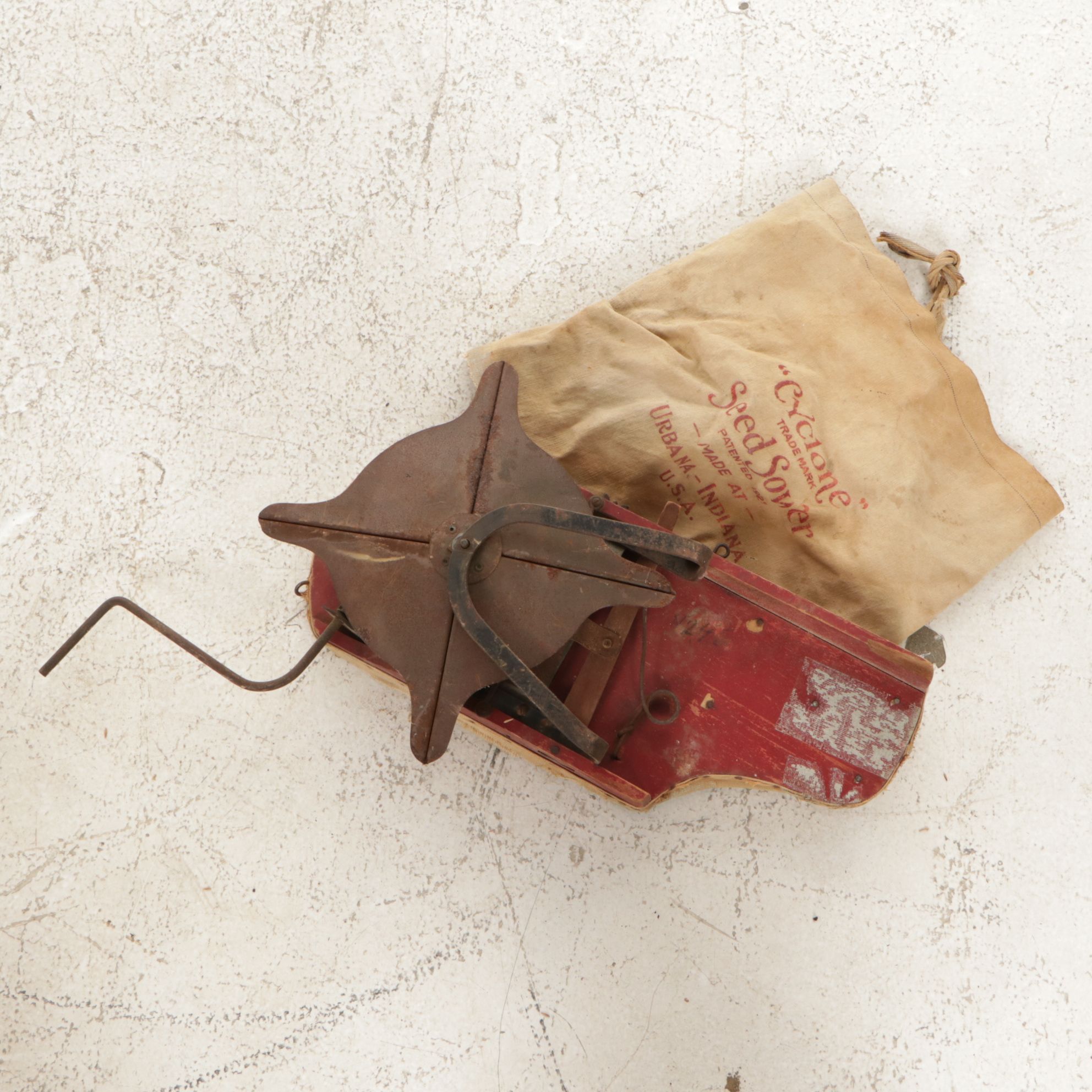 Cyclone Seed Sower, Cast Iron Skillet, and Other Primitives