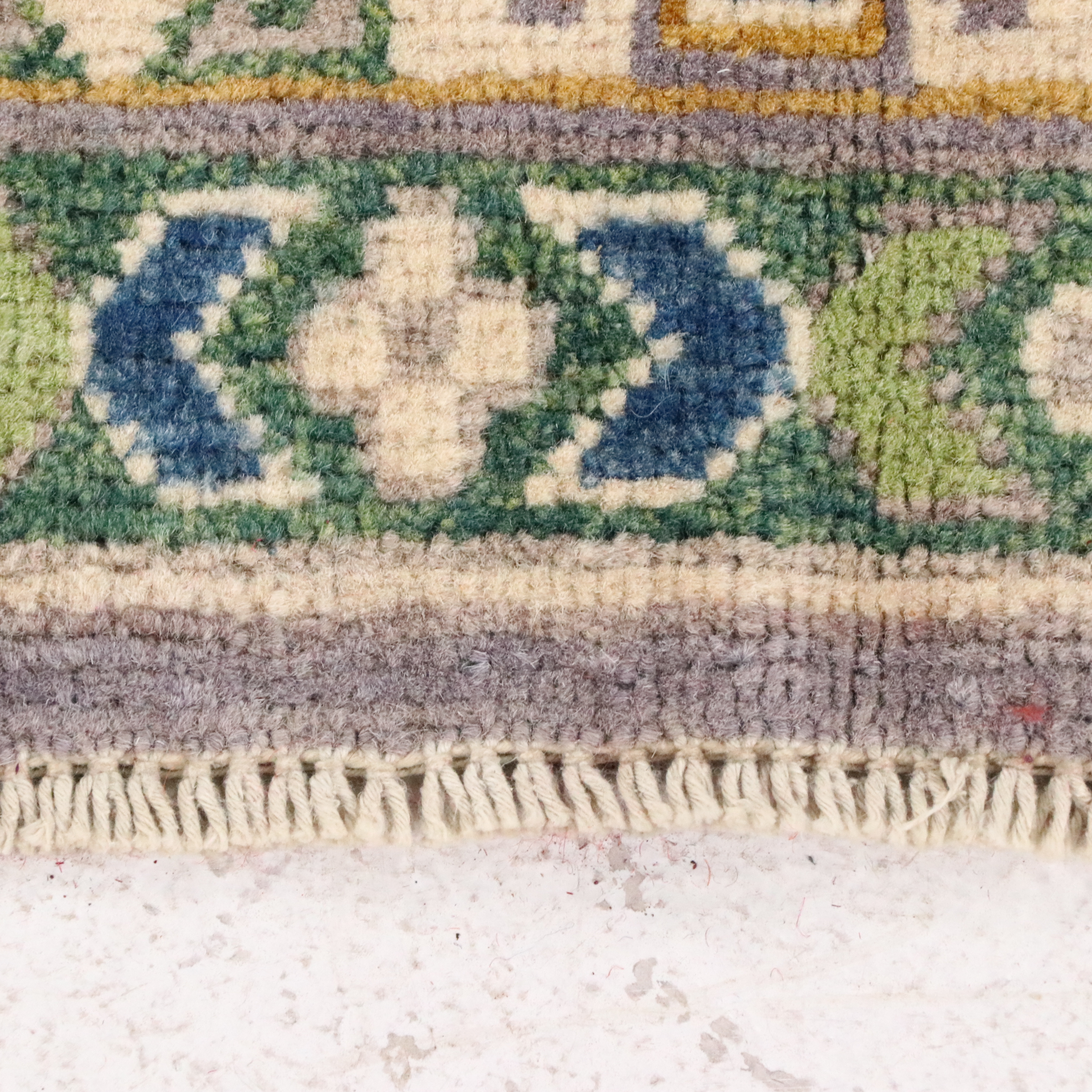 3'2 x 4'10 Hand-Knotted Pakistani Kazak Style Accent Rug