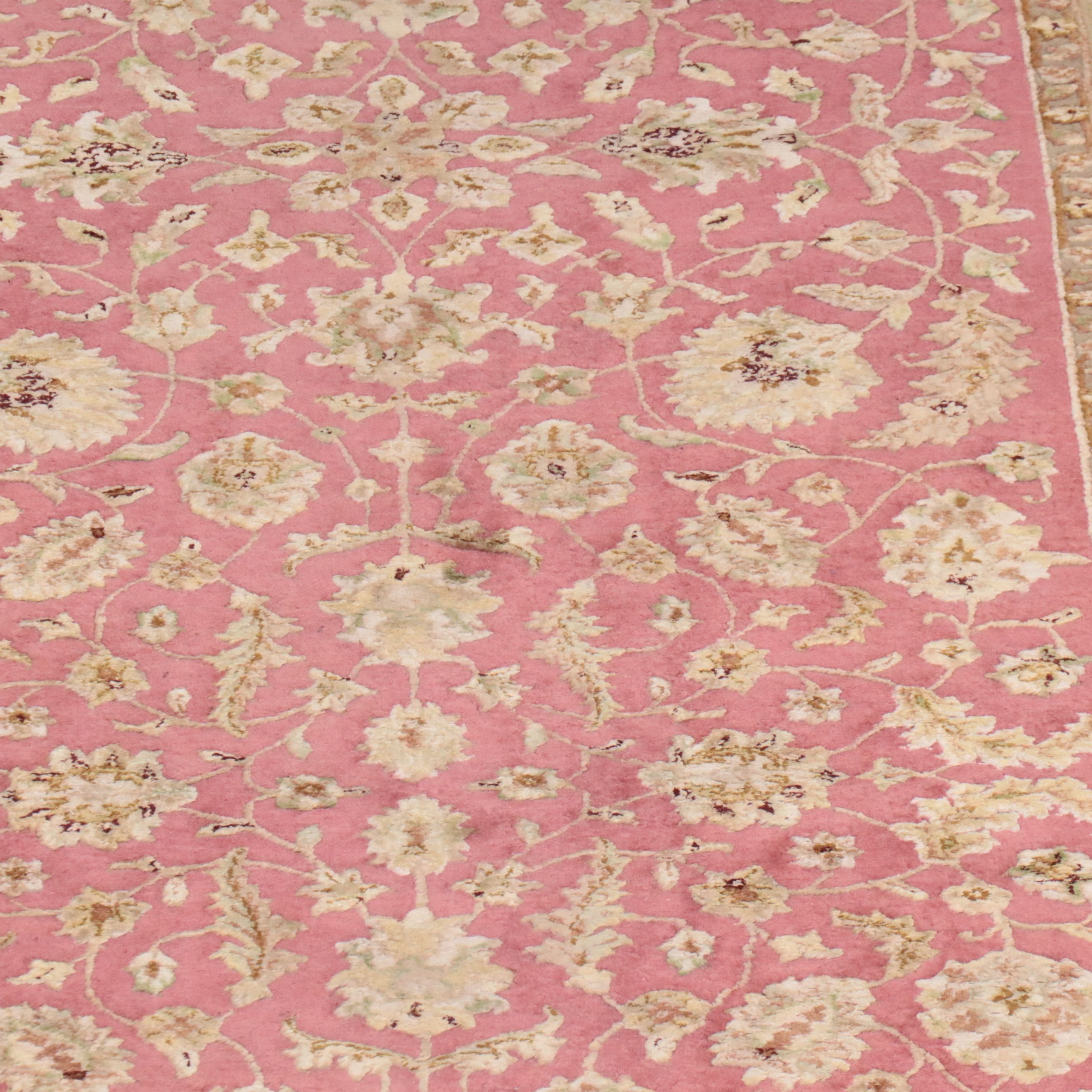 4'3 x 15'5 Hand-Knotted Indo-Persian Tabriz Long Rug