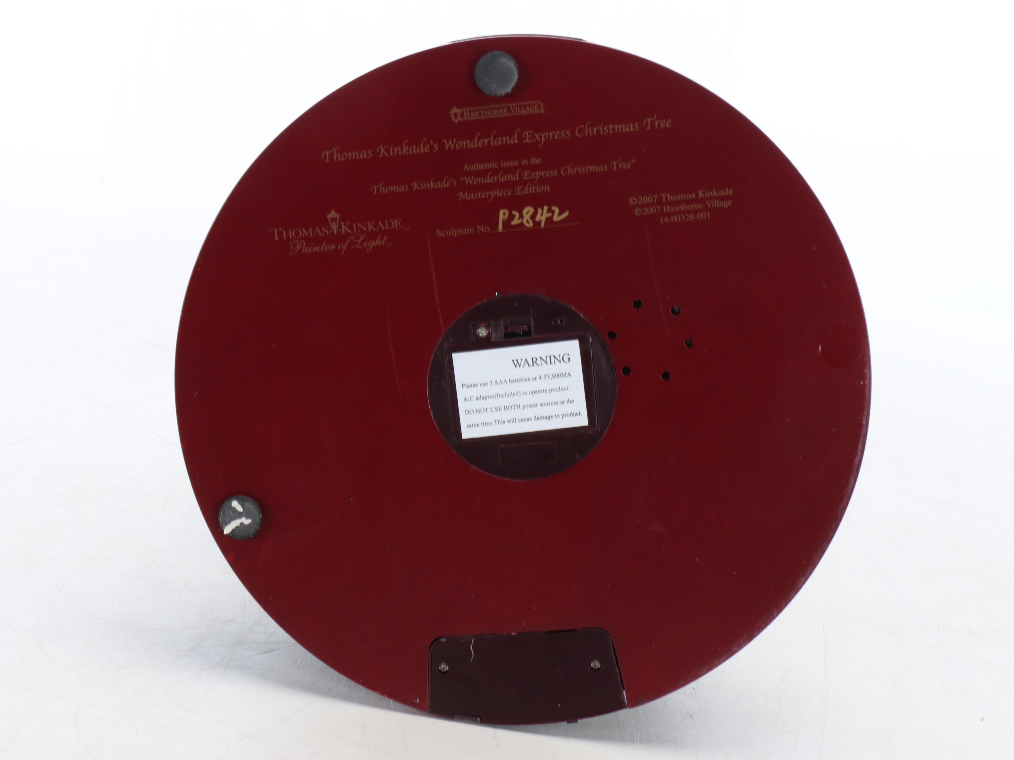 Hawthorne Village Thomas Kinkade's Wonderland Express Christmas Tree