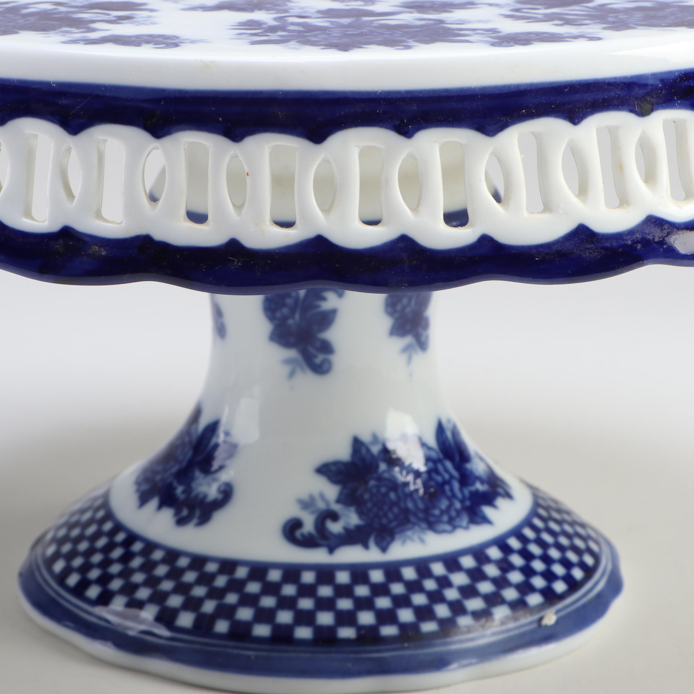 Grindley "Progress" and "Lorne" Flow Blue Gravy and Butter with Other Serveware