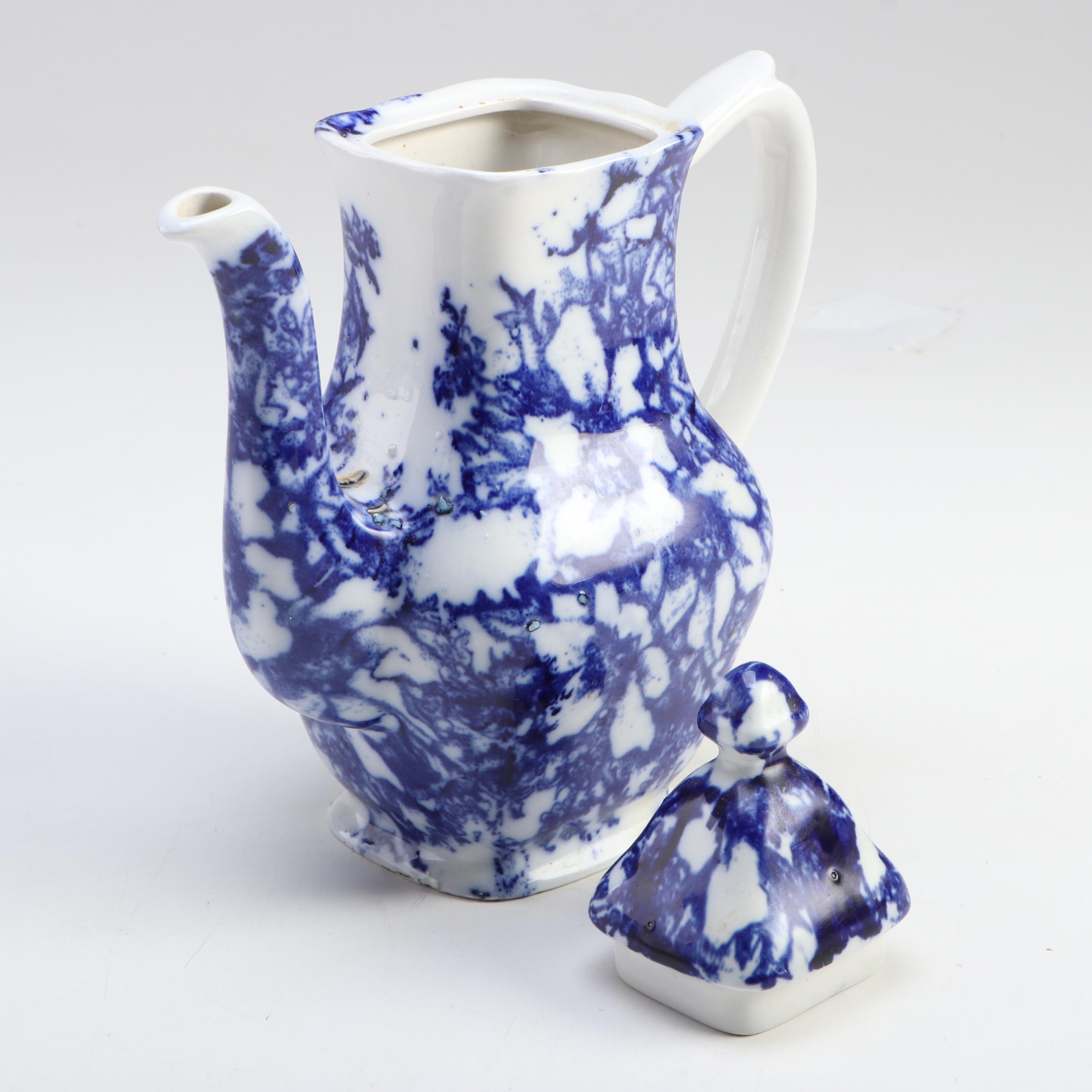 Grindley "Progress" and "Lorne" Flow Blue Gravy and Butter with Other Serveware