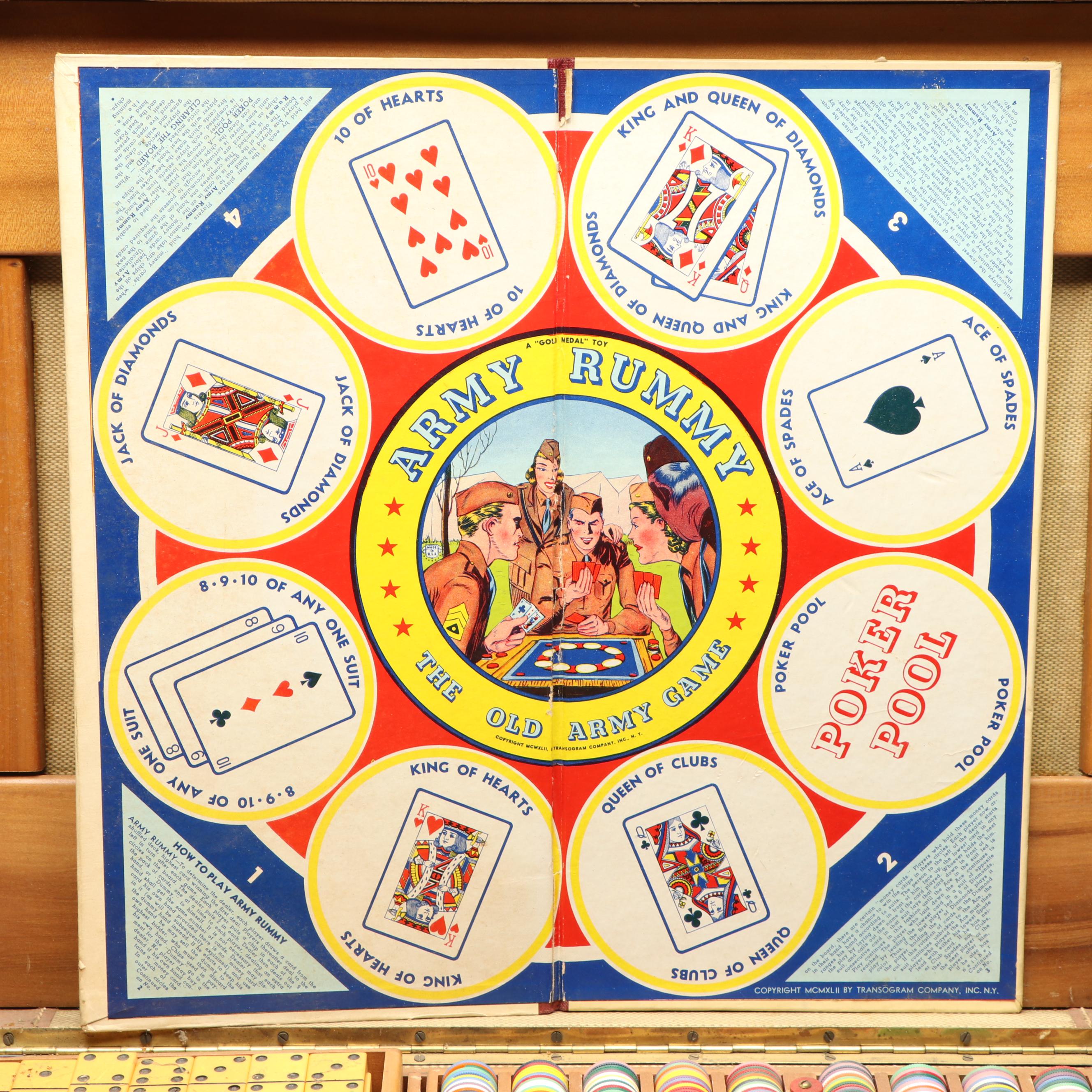 Vintage Poker Games in Case