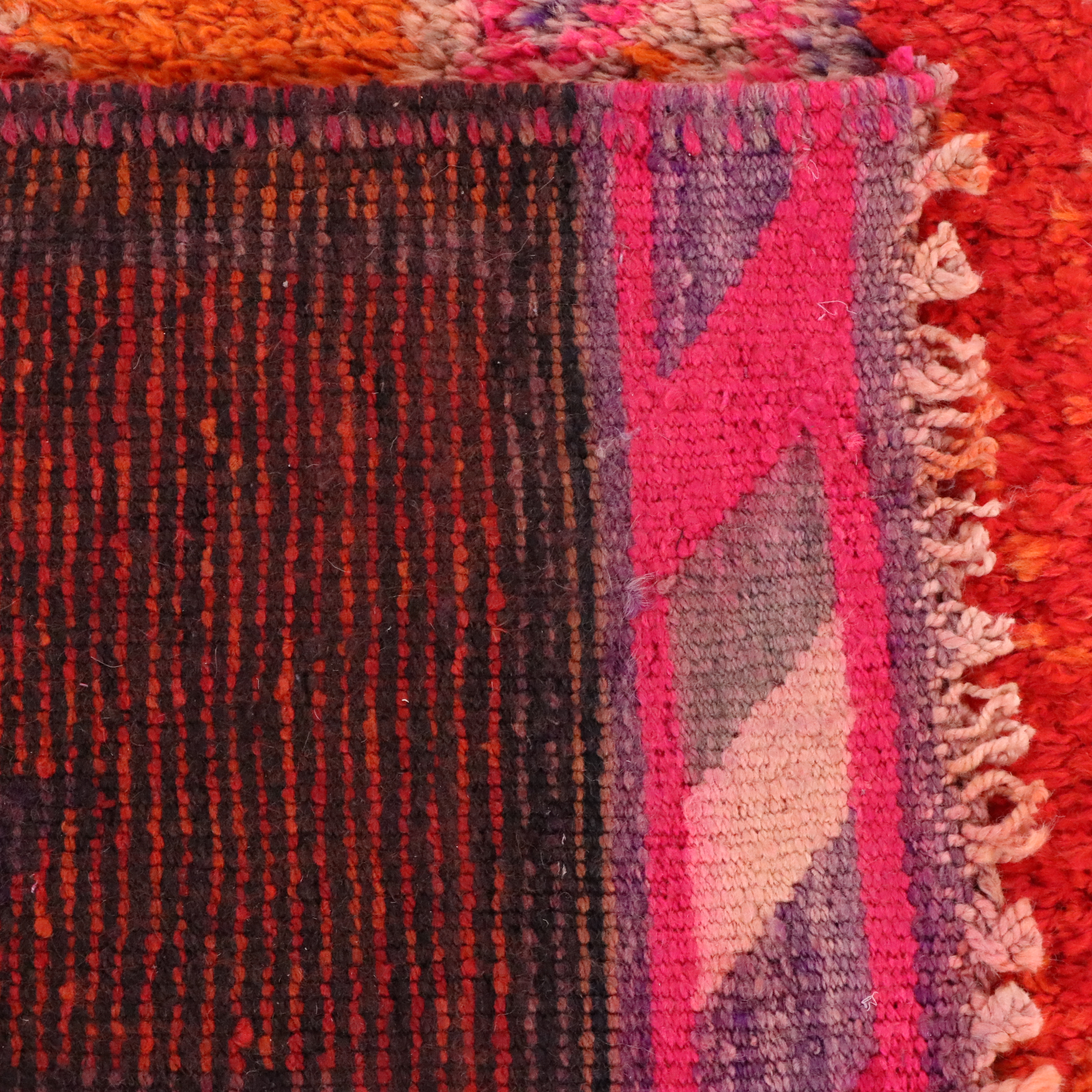 3'2 x 12' Hand-Knotted Turkish Village Carpet Runner Long Rug