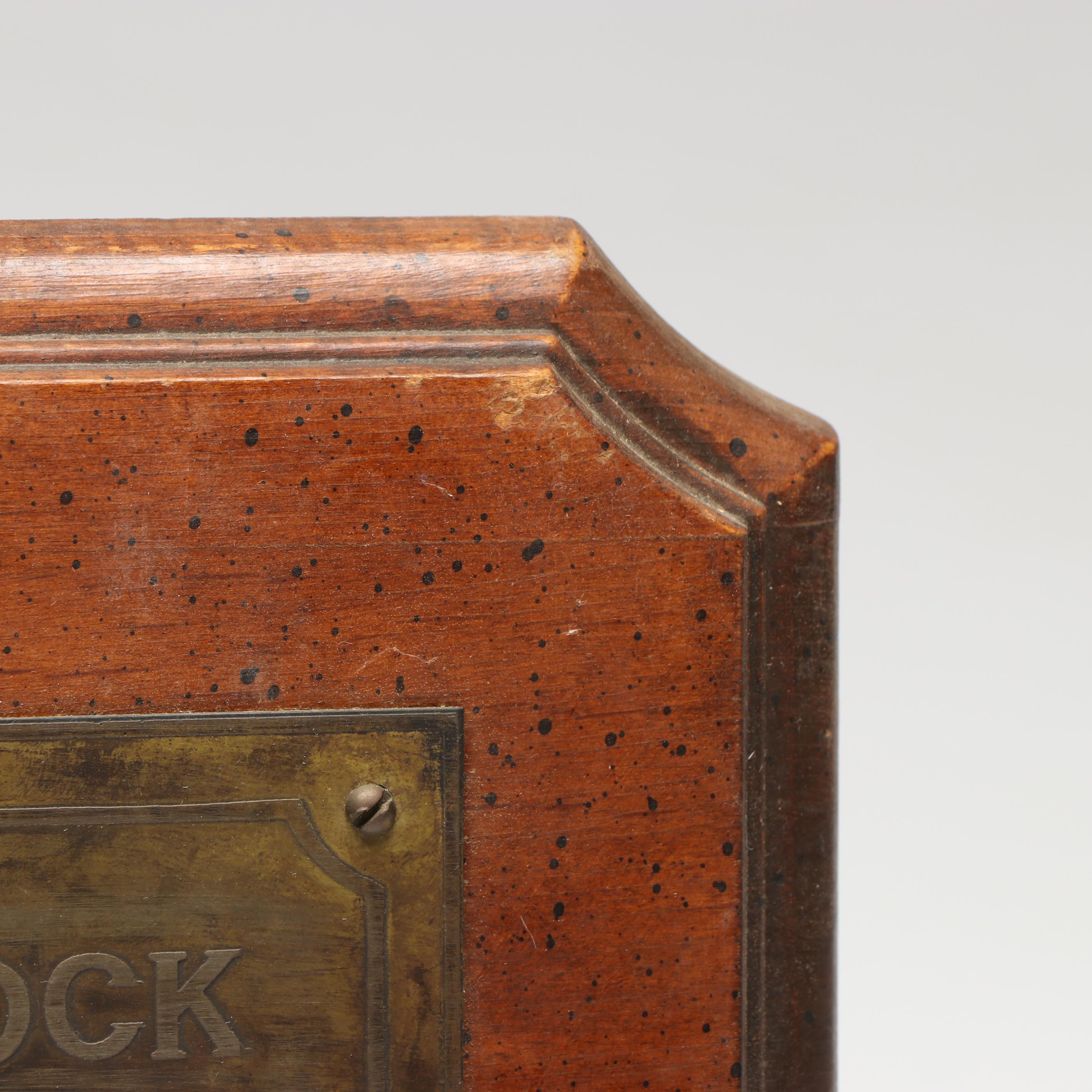 J.P. Winterbothom Stopcock Brass Plaque, Mid-20th Century