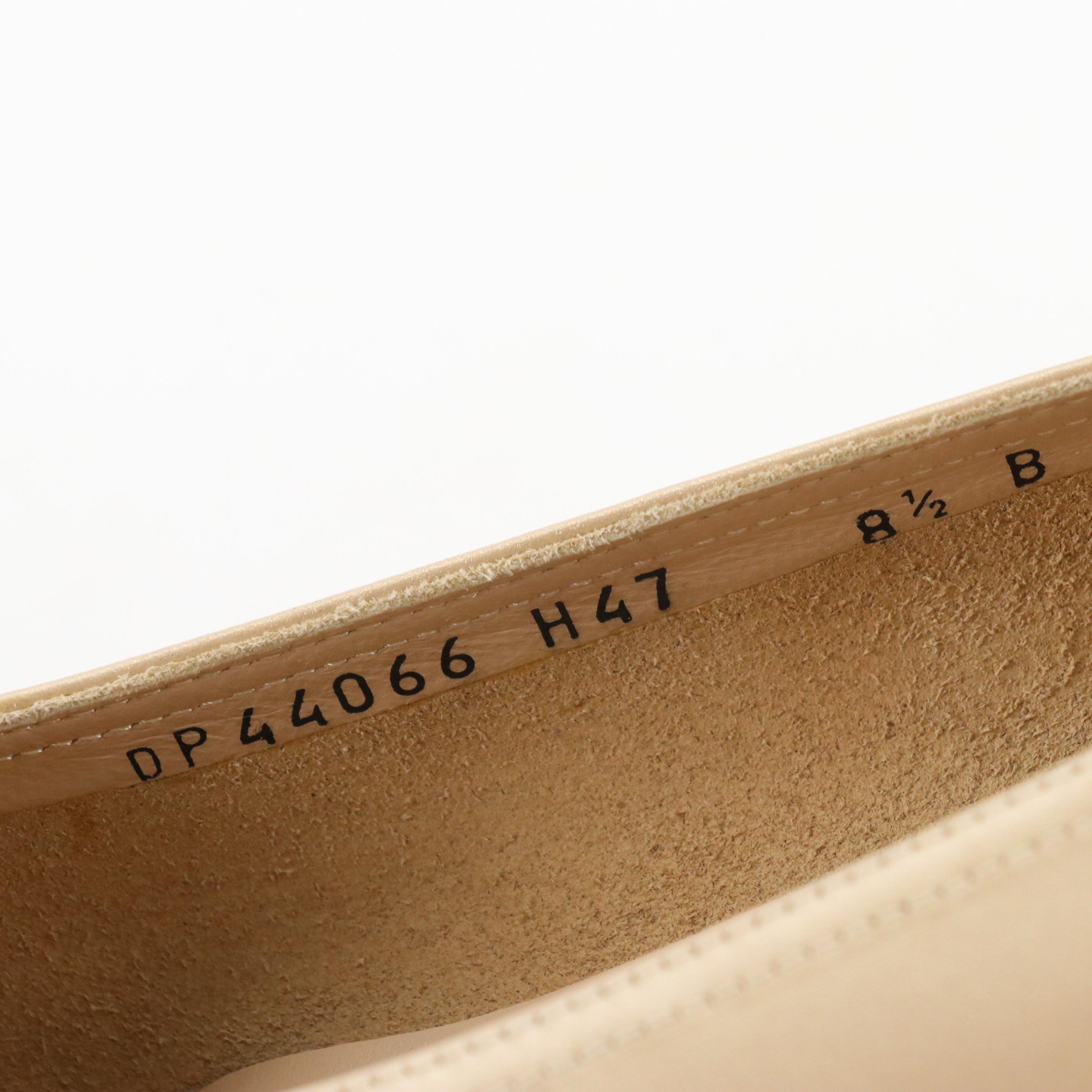 Salvatore Ferragamo Diamond Stitched Heels and Round Toe Wedges in Leather