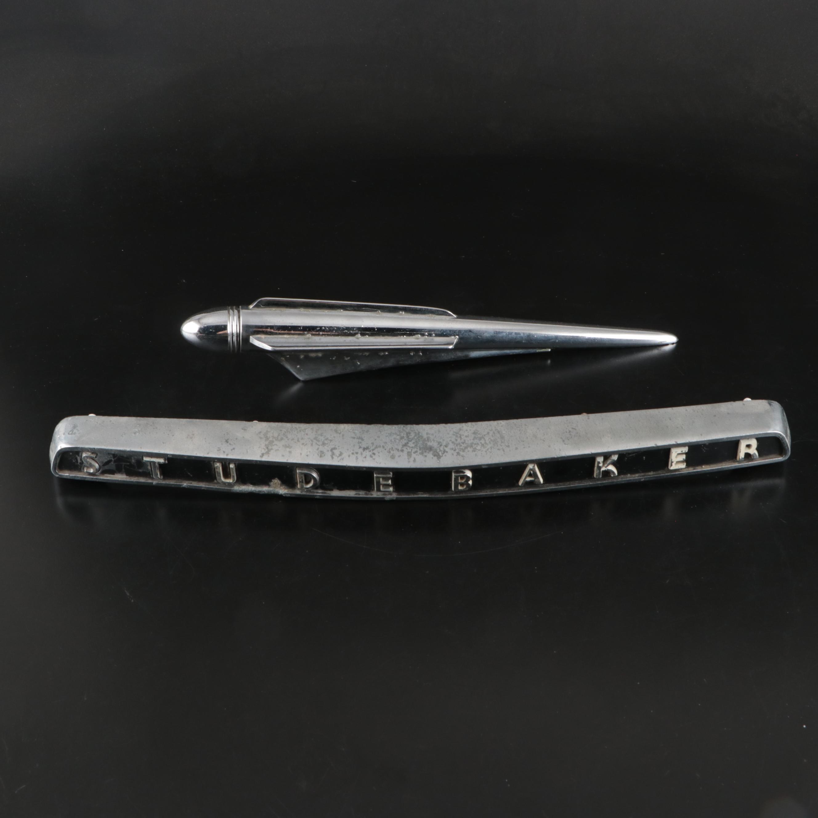 Studebaker 1947 and 1950s Metal Hood Ornaments, Mid-20th Century