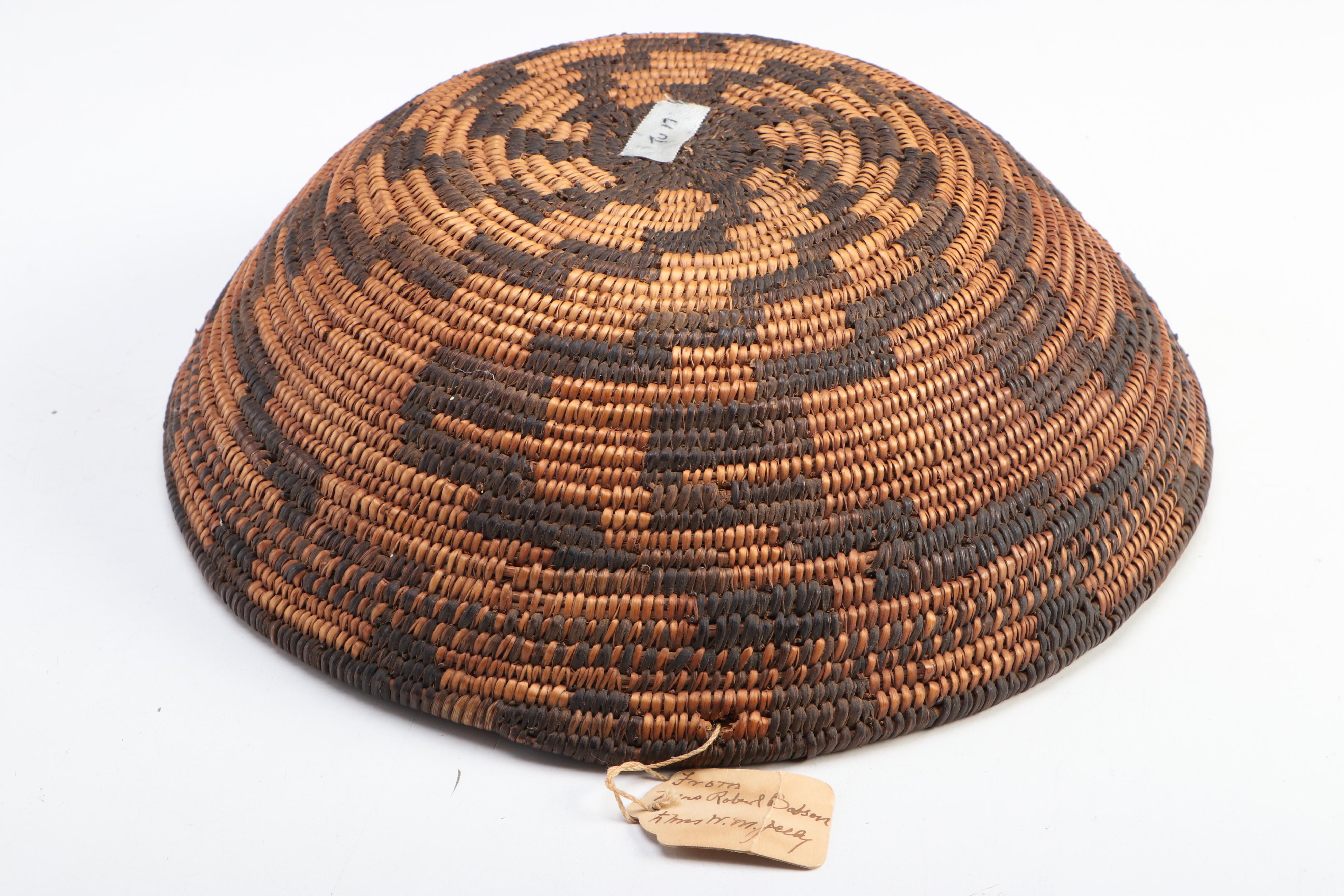 Indigenous Southwest Apache Coiled Basketry Bowl