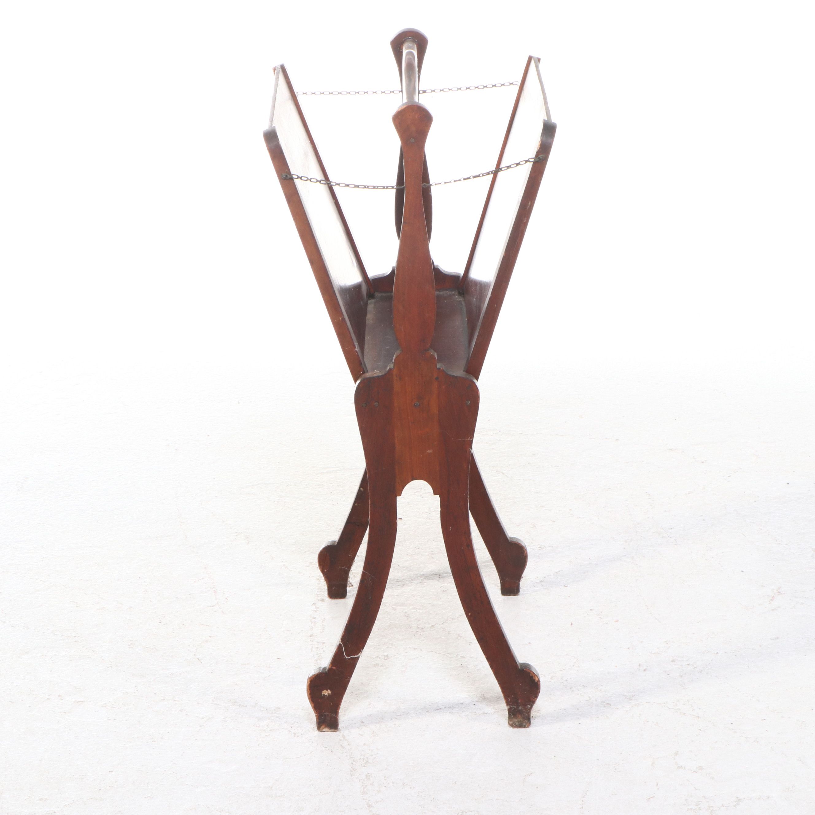 Eastlake Walnut Magazine Rack