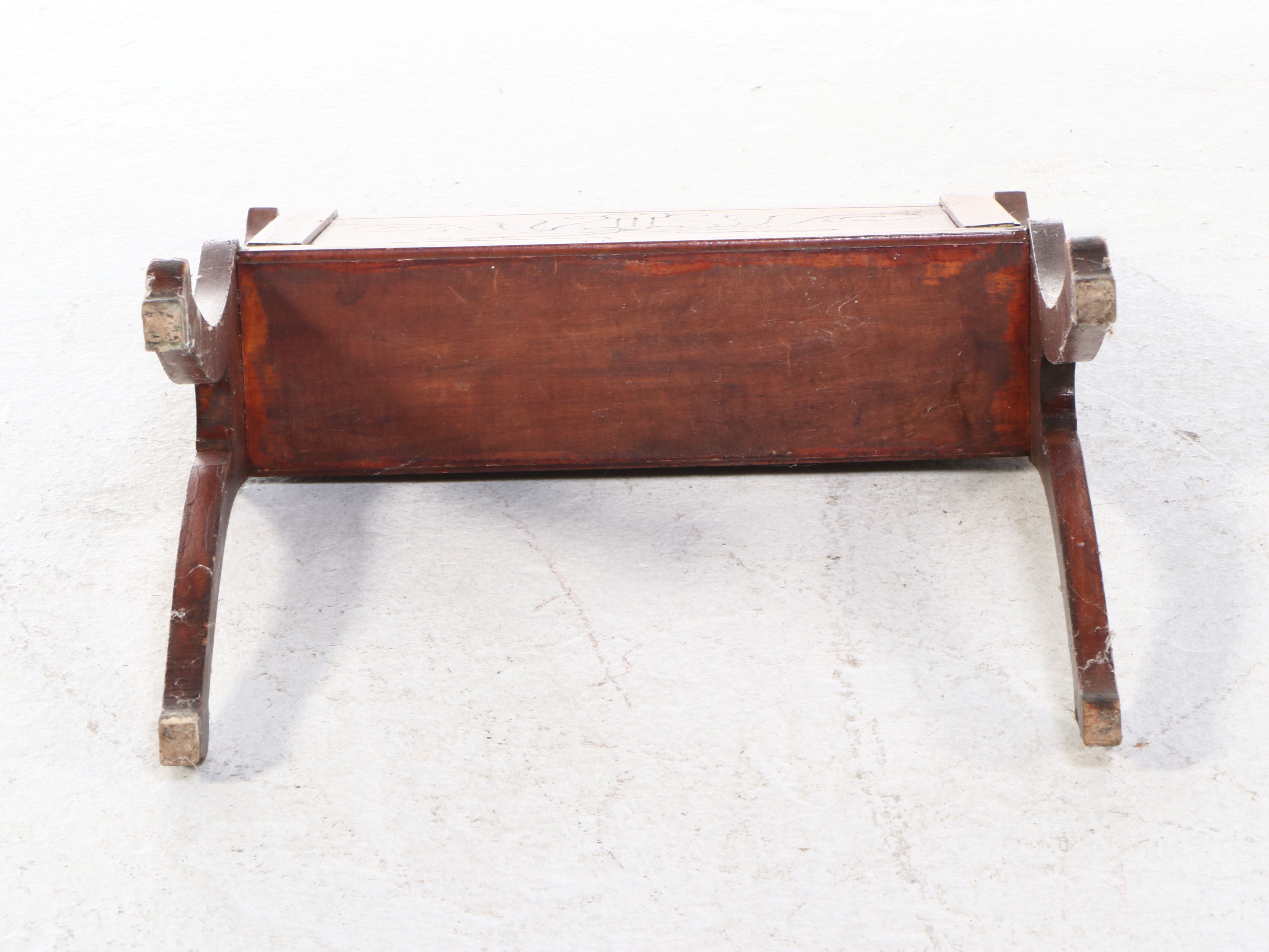 Eastlake Walnut Magazine Rack