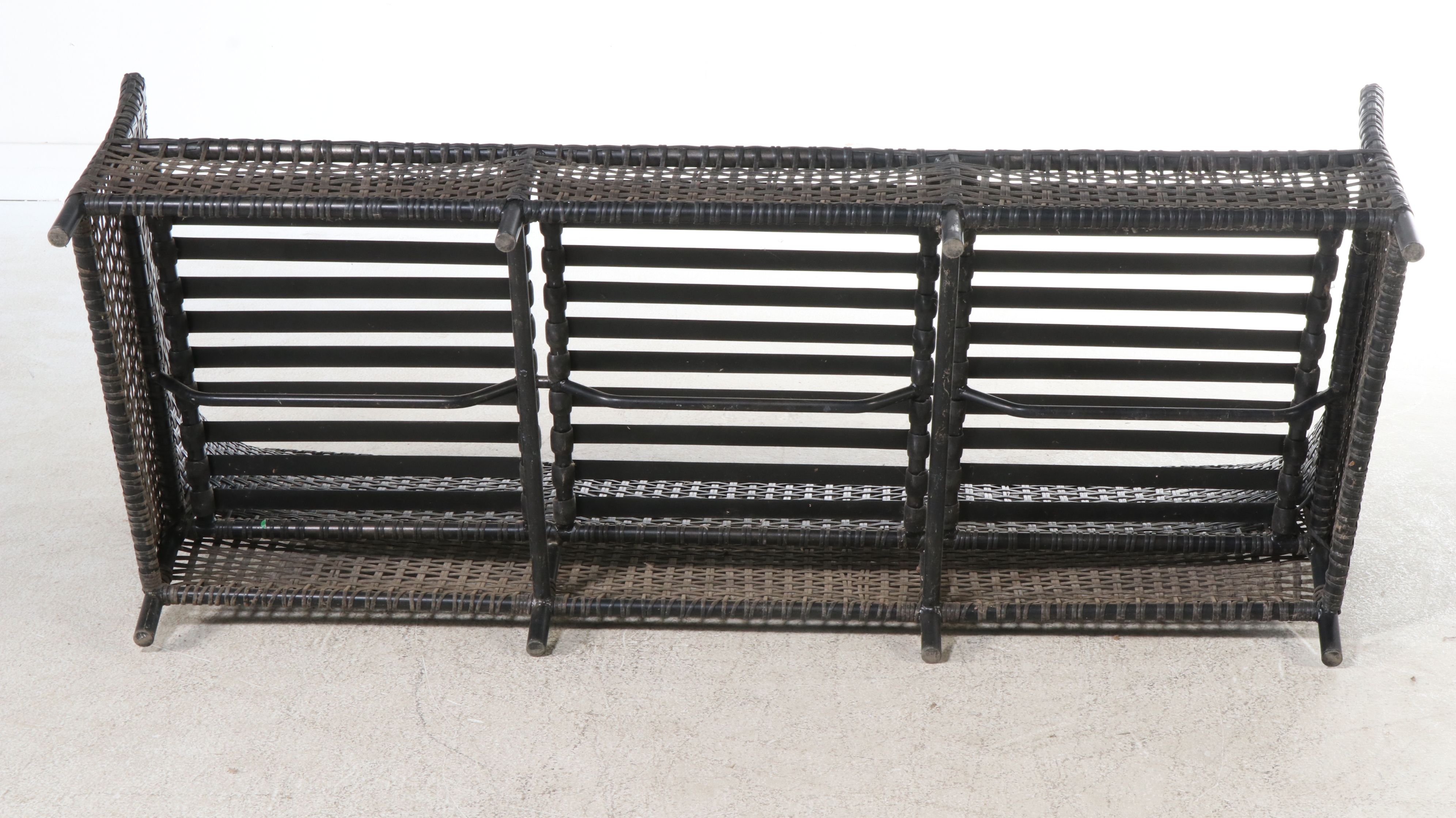 Woven Resin Wicker Patio Sofa