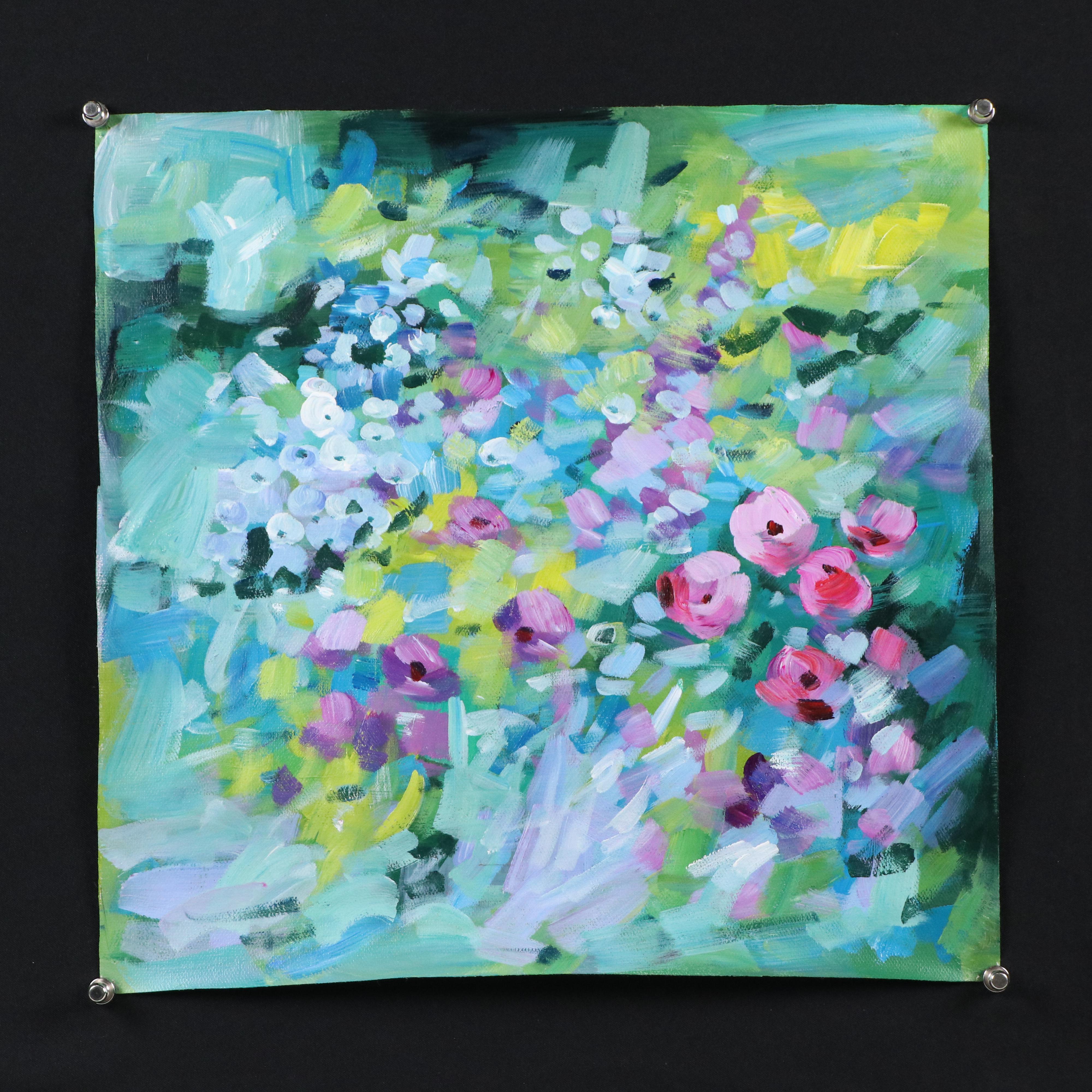 Benini Floral Oil Painting, 21st Century