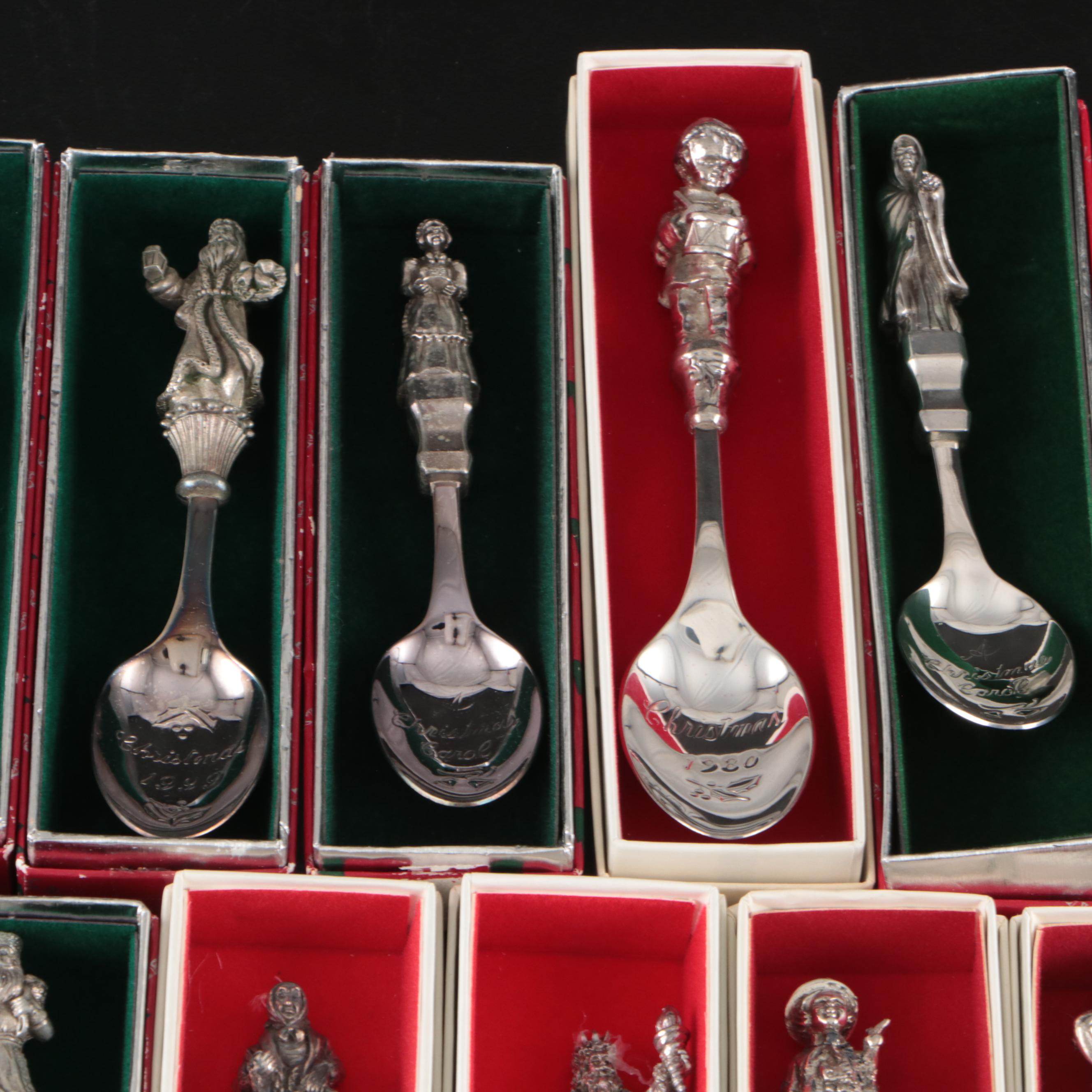 Reed & Barton Silver Plate Christmas Spoons