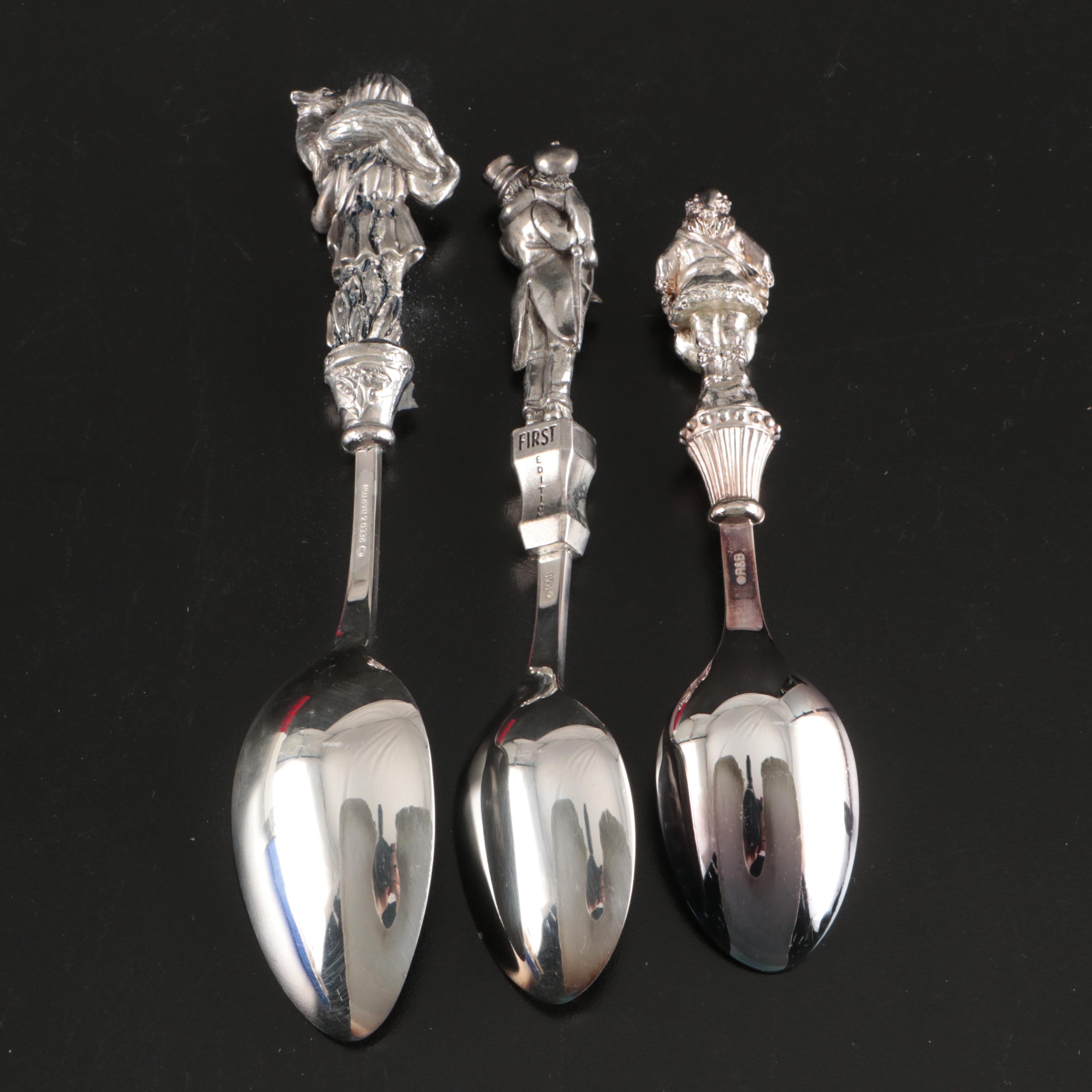 Reed & Barton Silver Plate Christmas Spoons