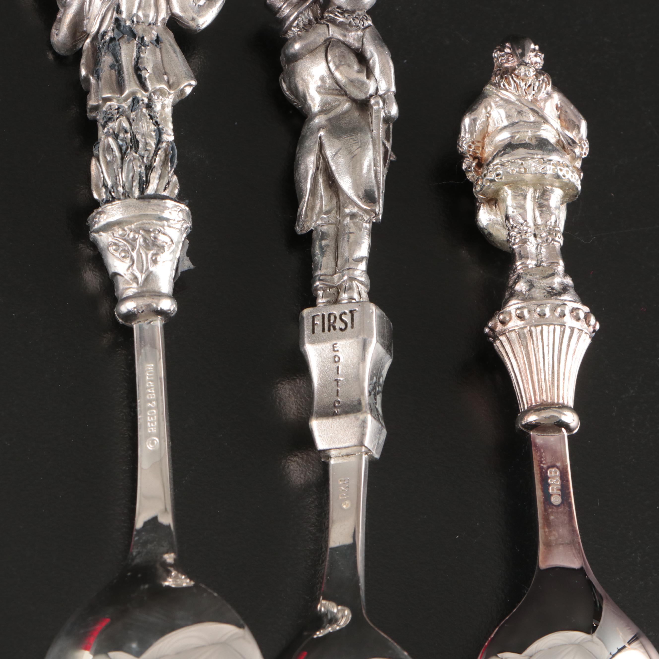Reed & Barton Silver Plate Christmas Spoons