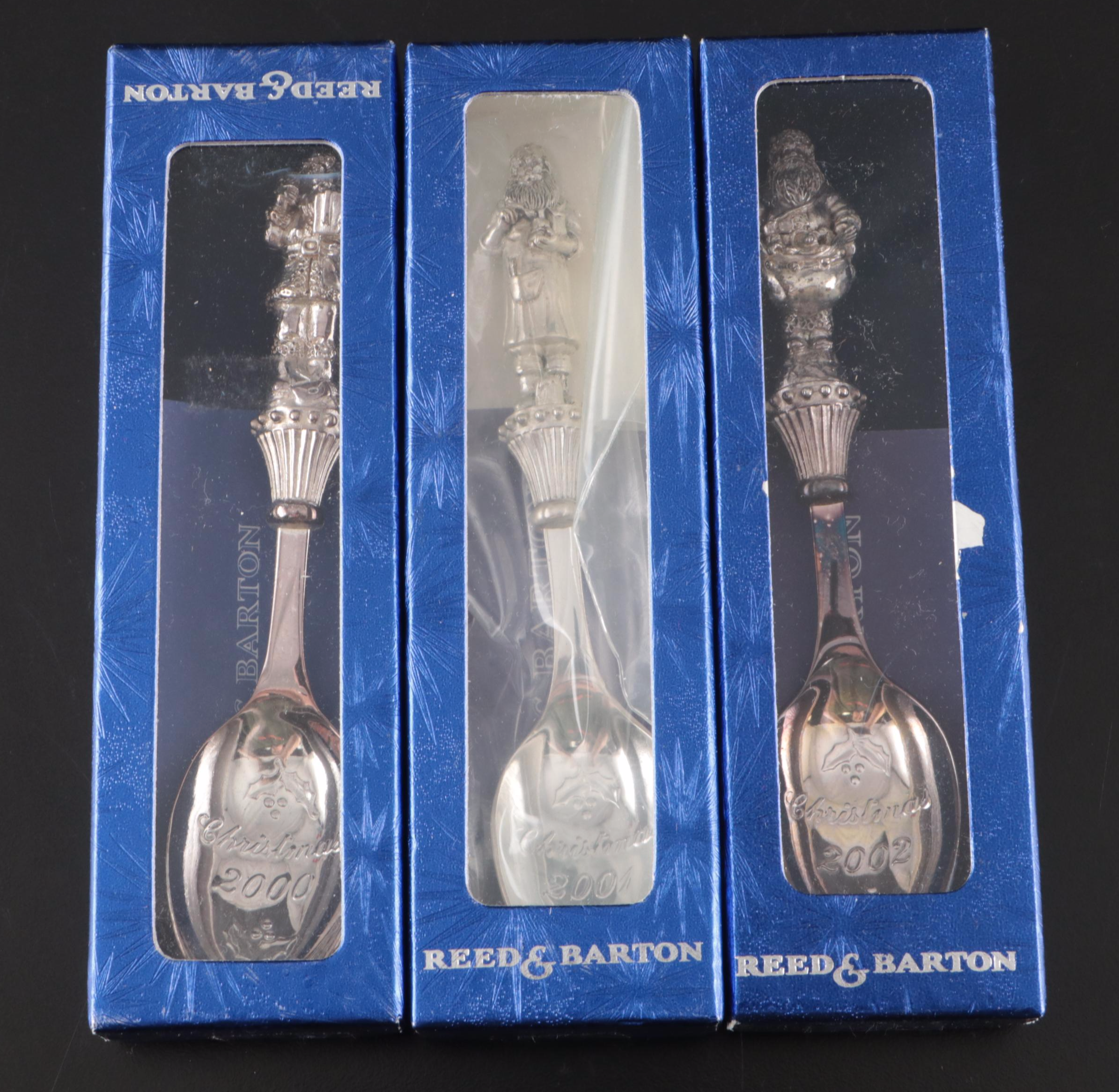 Reed & Barton Silver Plate Christmas Spoons