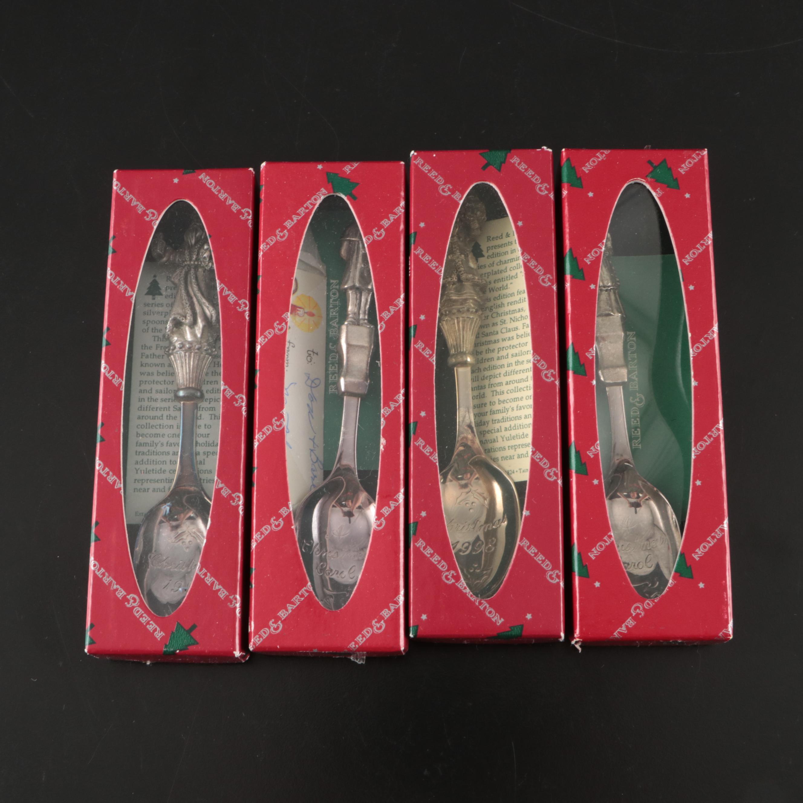 Reed & Barton Silver Plate Christmas Spoons