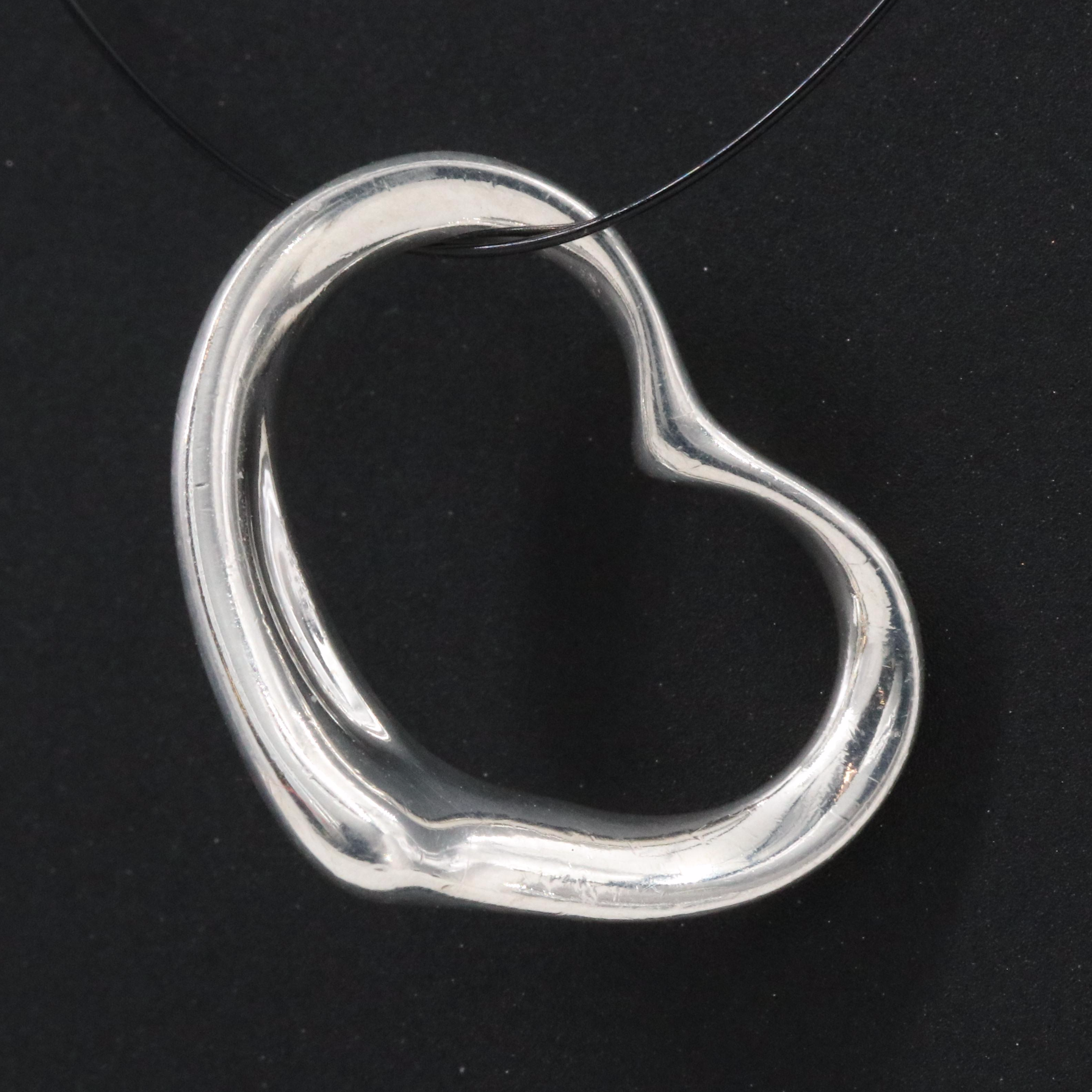 Elsa Peretti for Tiffany & Co. Open Heart Sterling Pendant