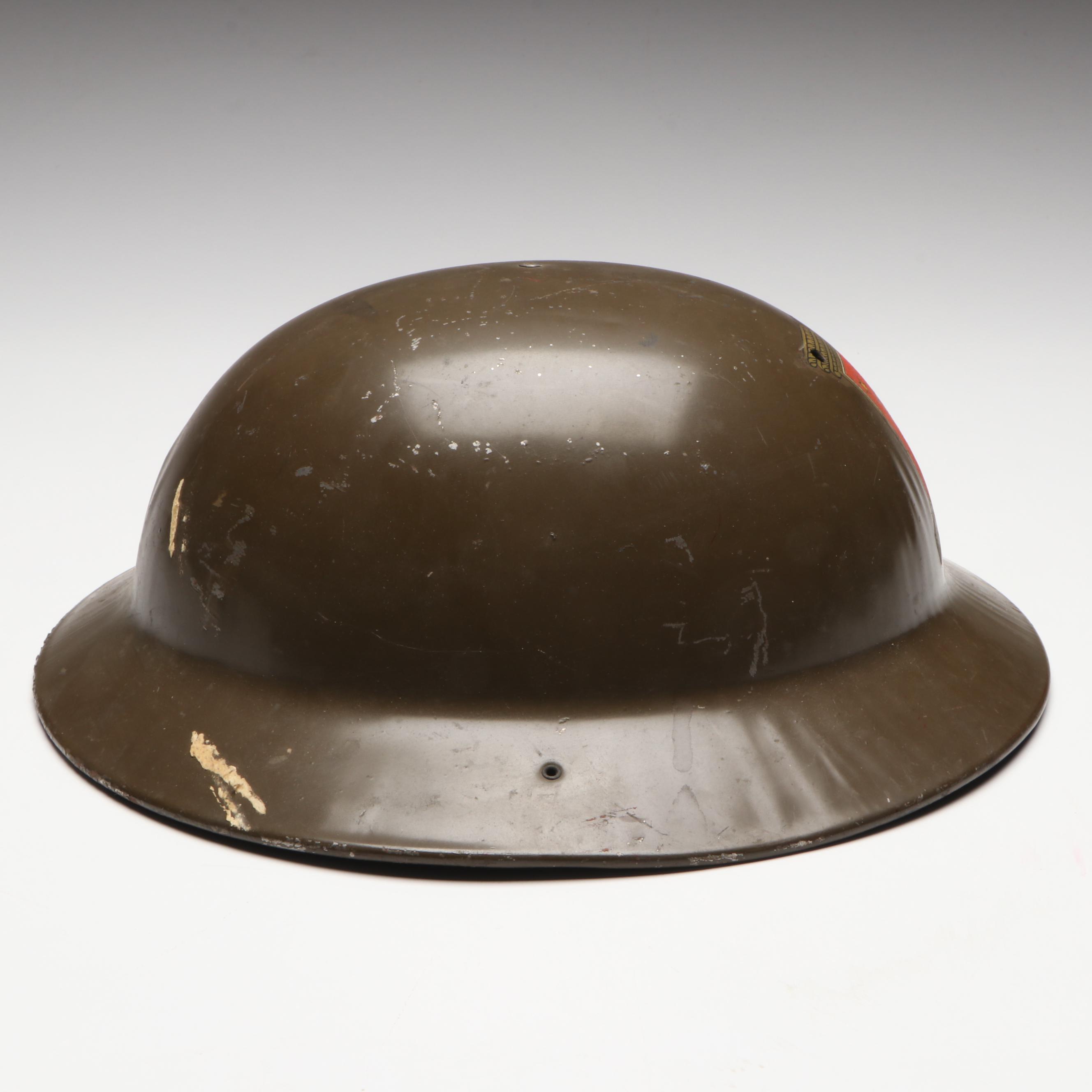 Marx "Fighting Squadron" Metal Toy Doughboy Helmet, Mid-20th Century