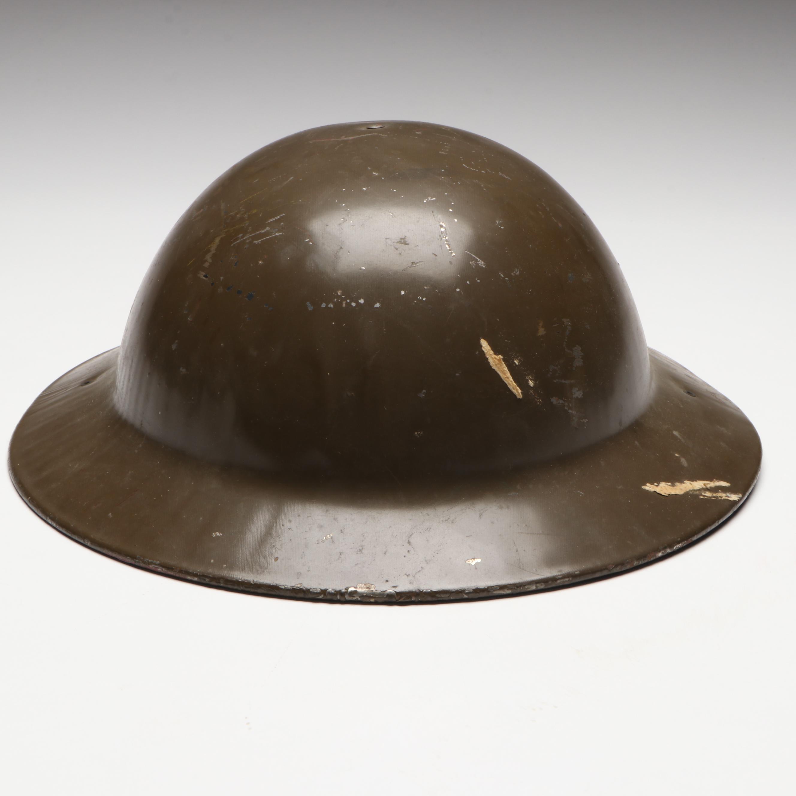 Marx "Fighting Squadron" Metal Toy Doughboy Helmet, Mid-20th Century