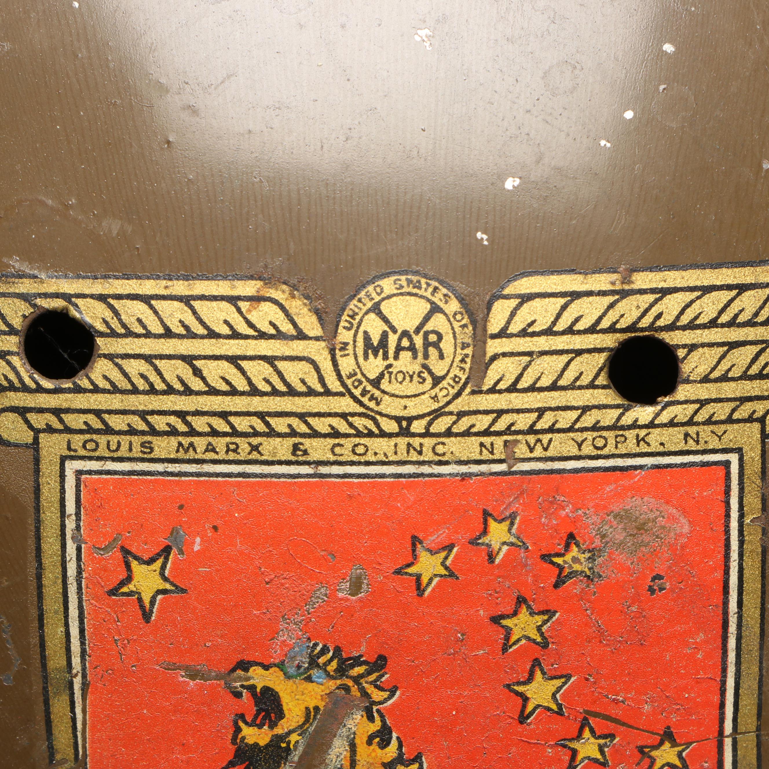 Marx "Fighting Squadron" Metal Toy Doughboy Helmet, Mid-20th Century