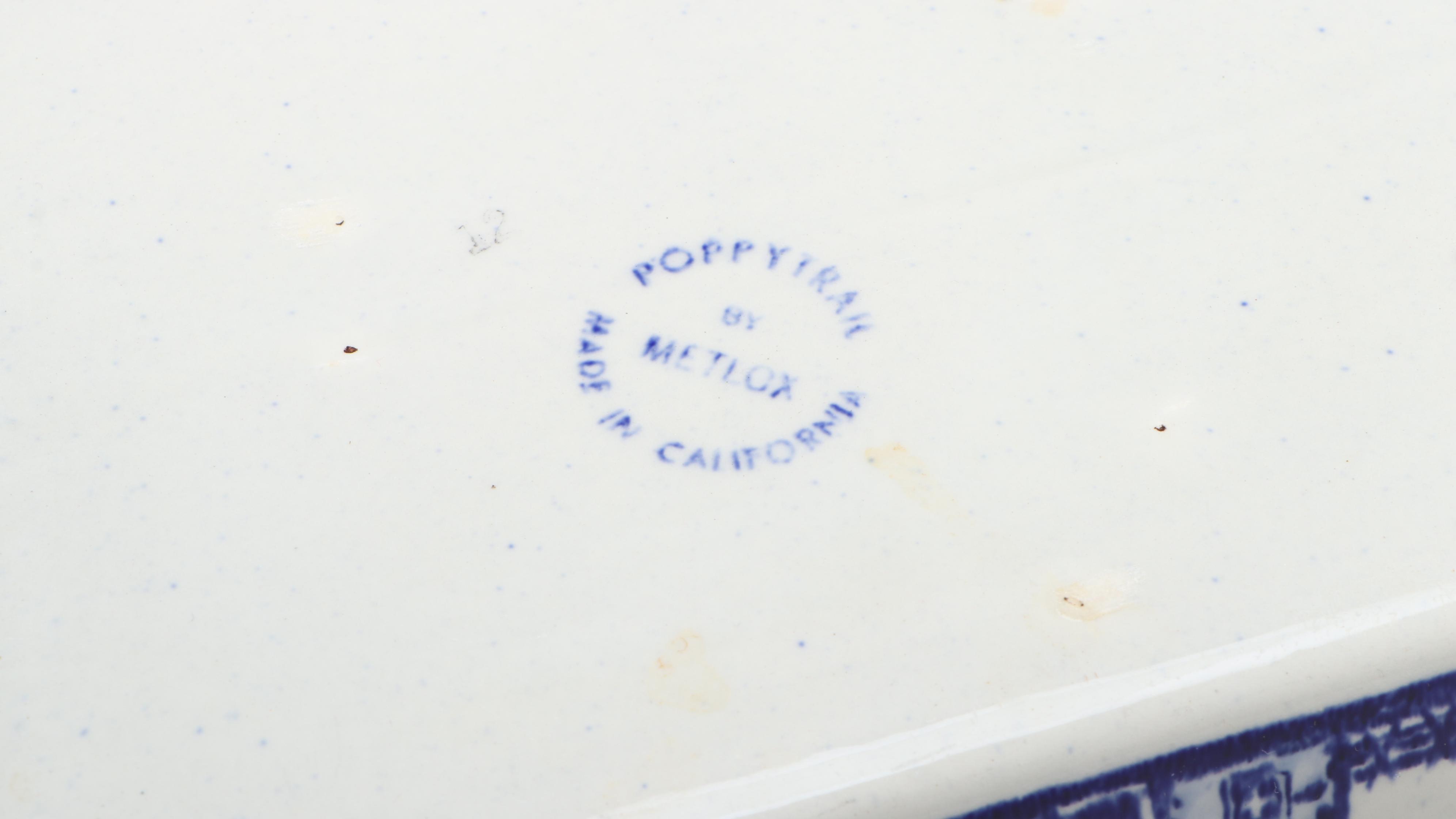 Royal Copenhagen Platter with Serving Tray and Other Ceramic and Wood Tableware