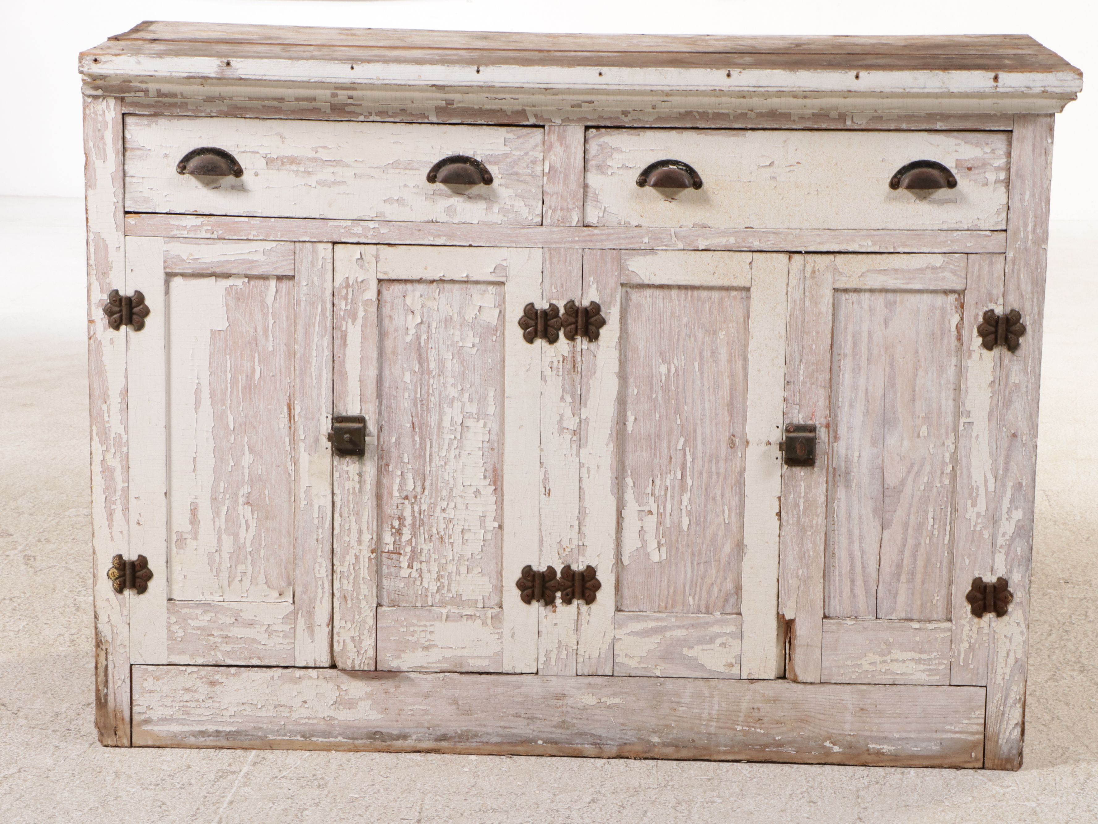 Vintage Painted Wooden Sideboard