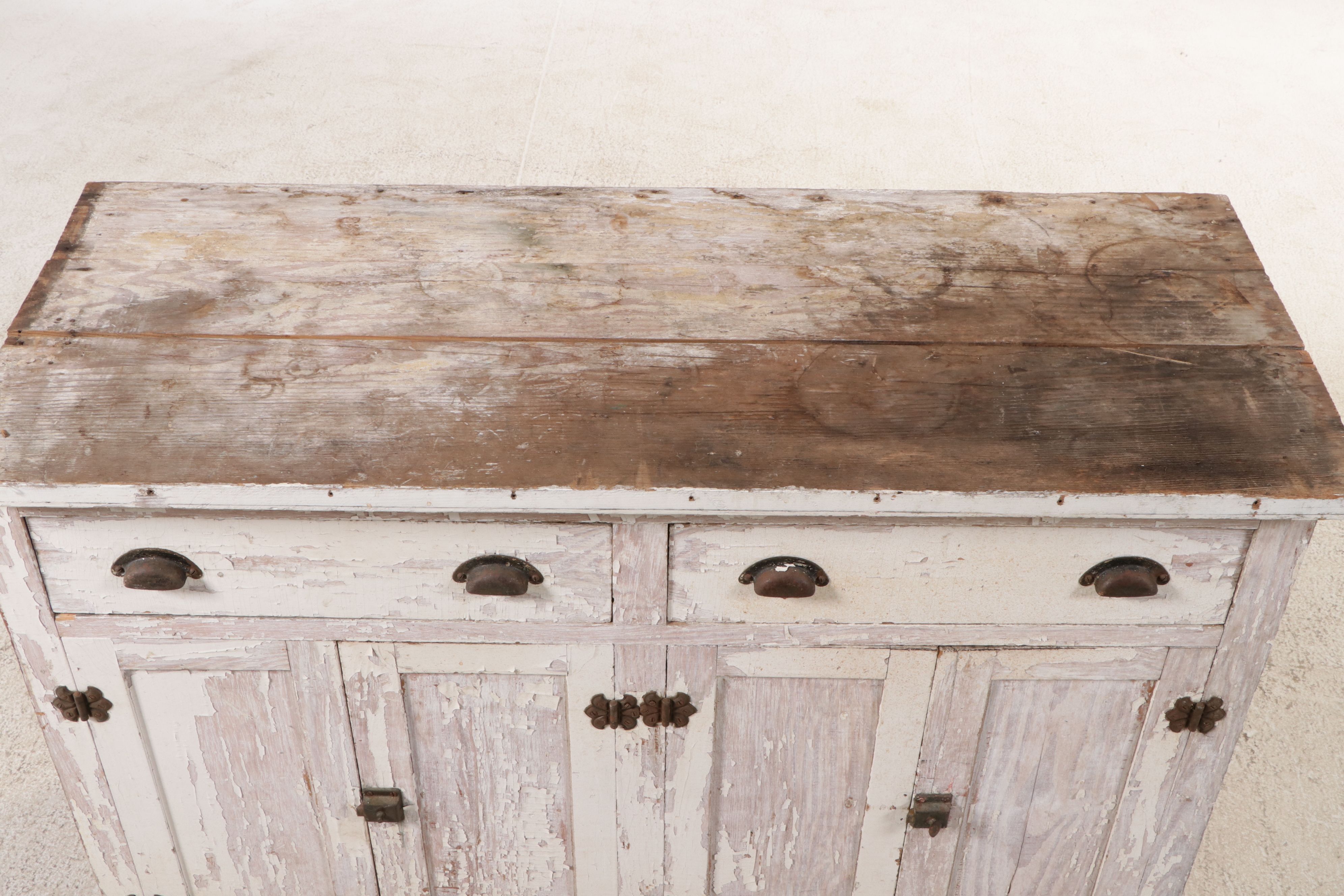 Vintage Painted Wooden Sideboard