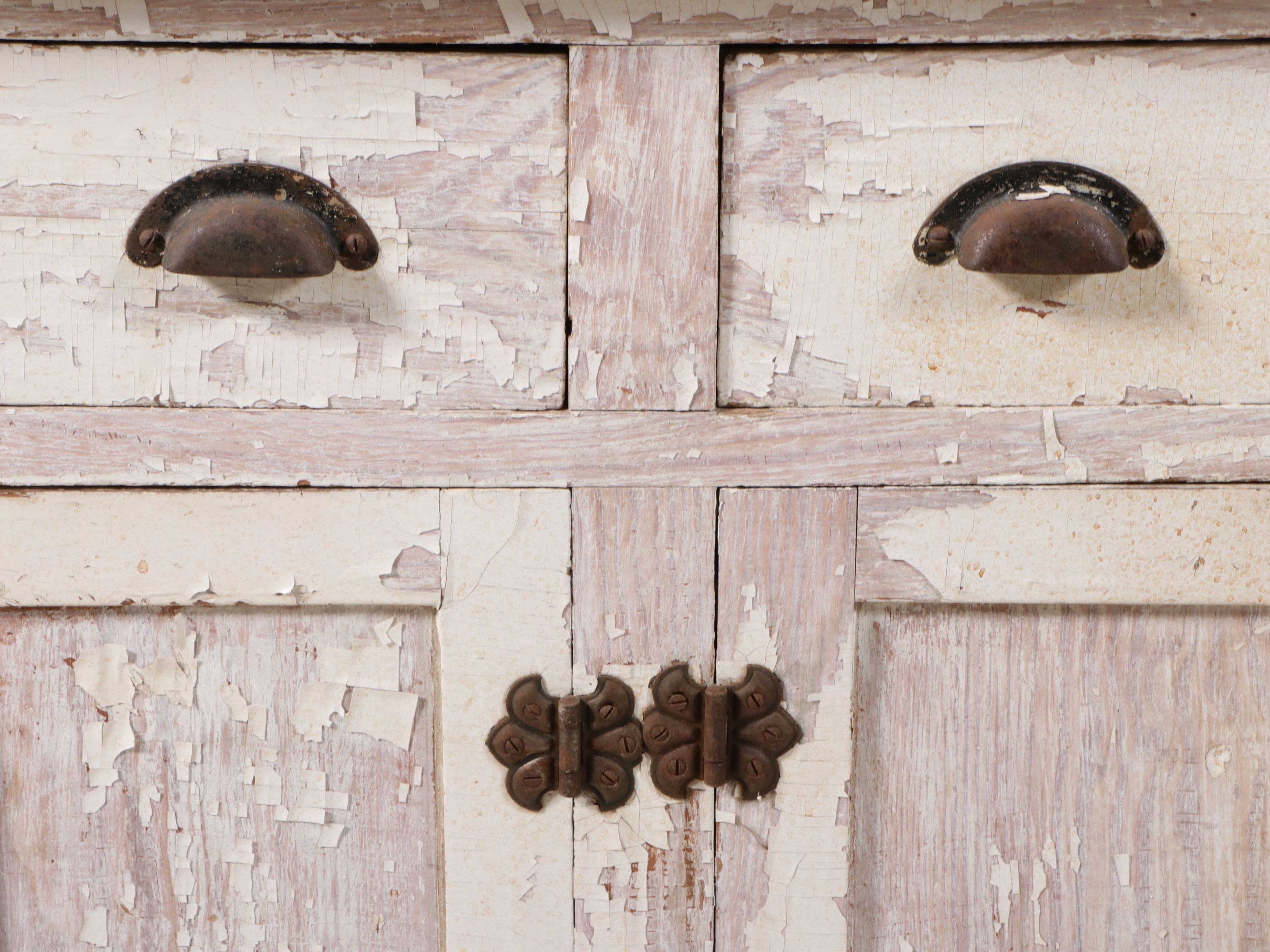 Vintage Painted Wooden Sideboard