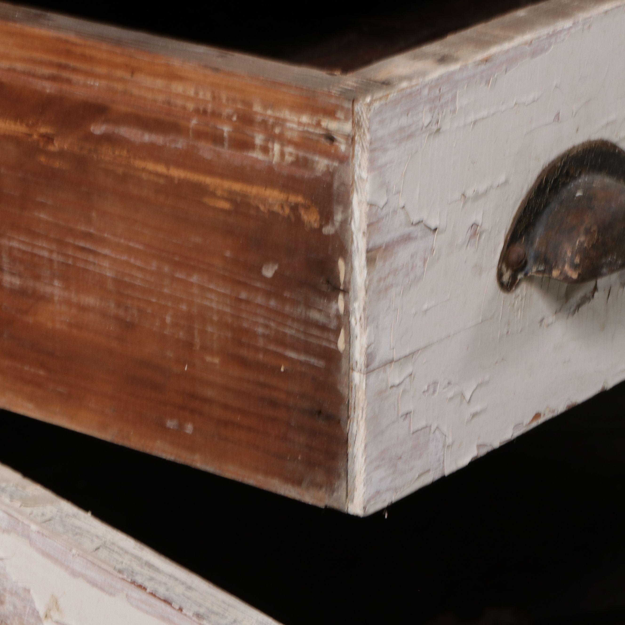 Vintage Painted Wooden Sideboard