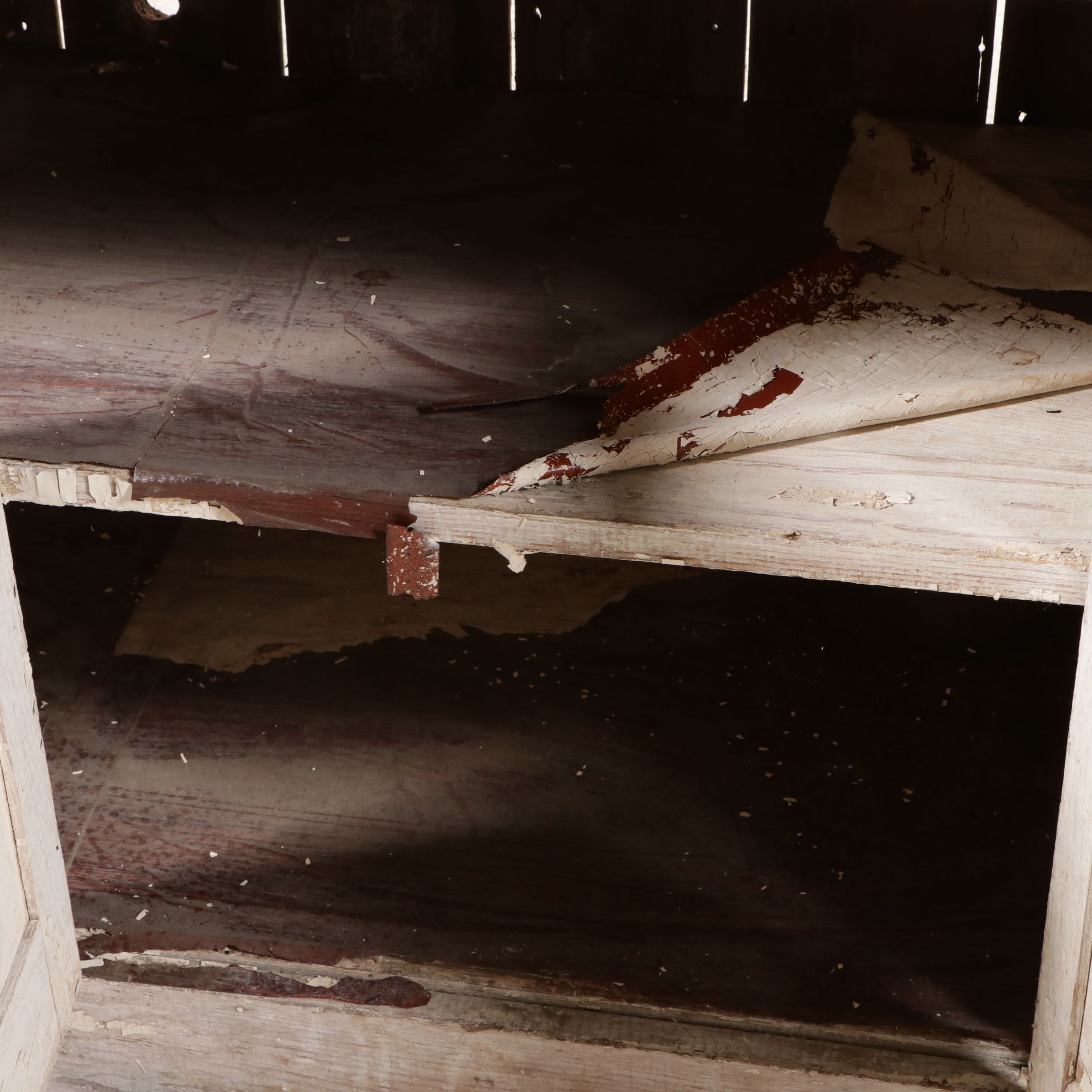 Vintage Painted Wooden Sideboard