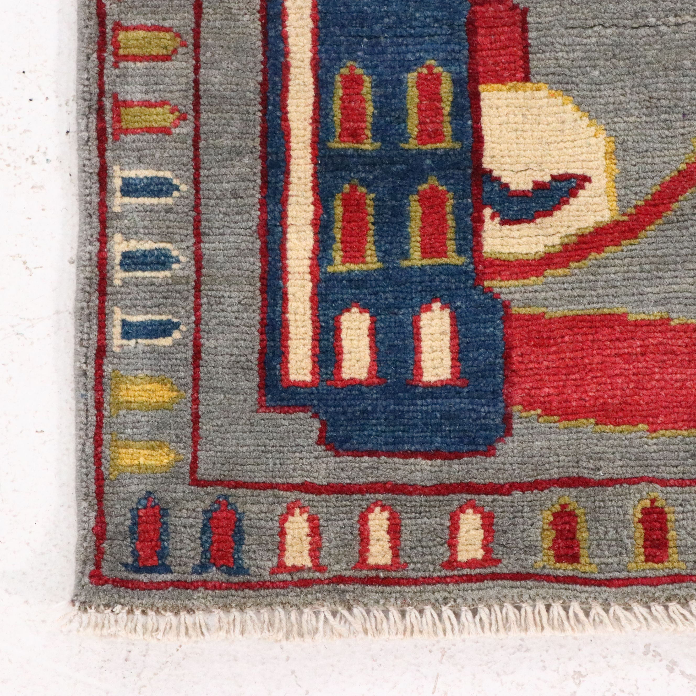 3'5 x 5'1 Hand-Knotted Afghan War Rug