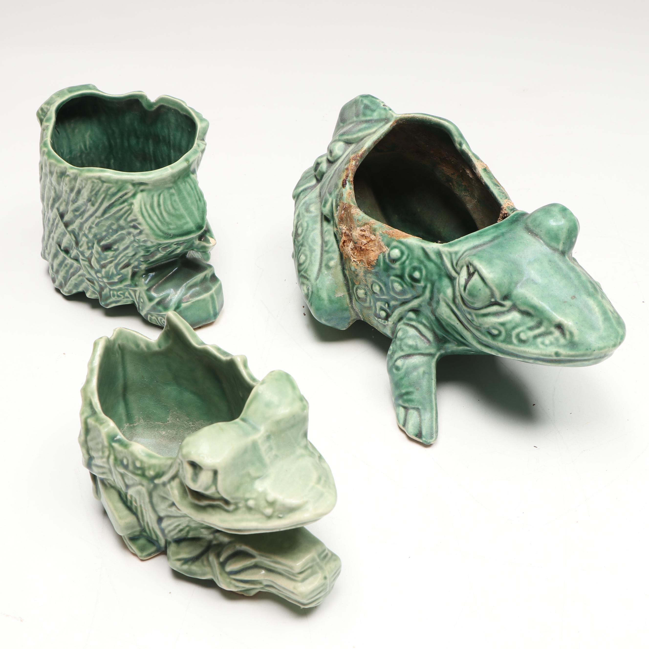 McCoy Pottery and Other Ceramic Frog Planters