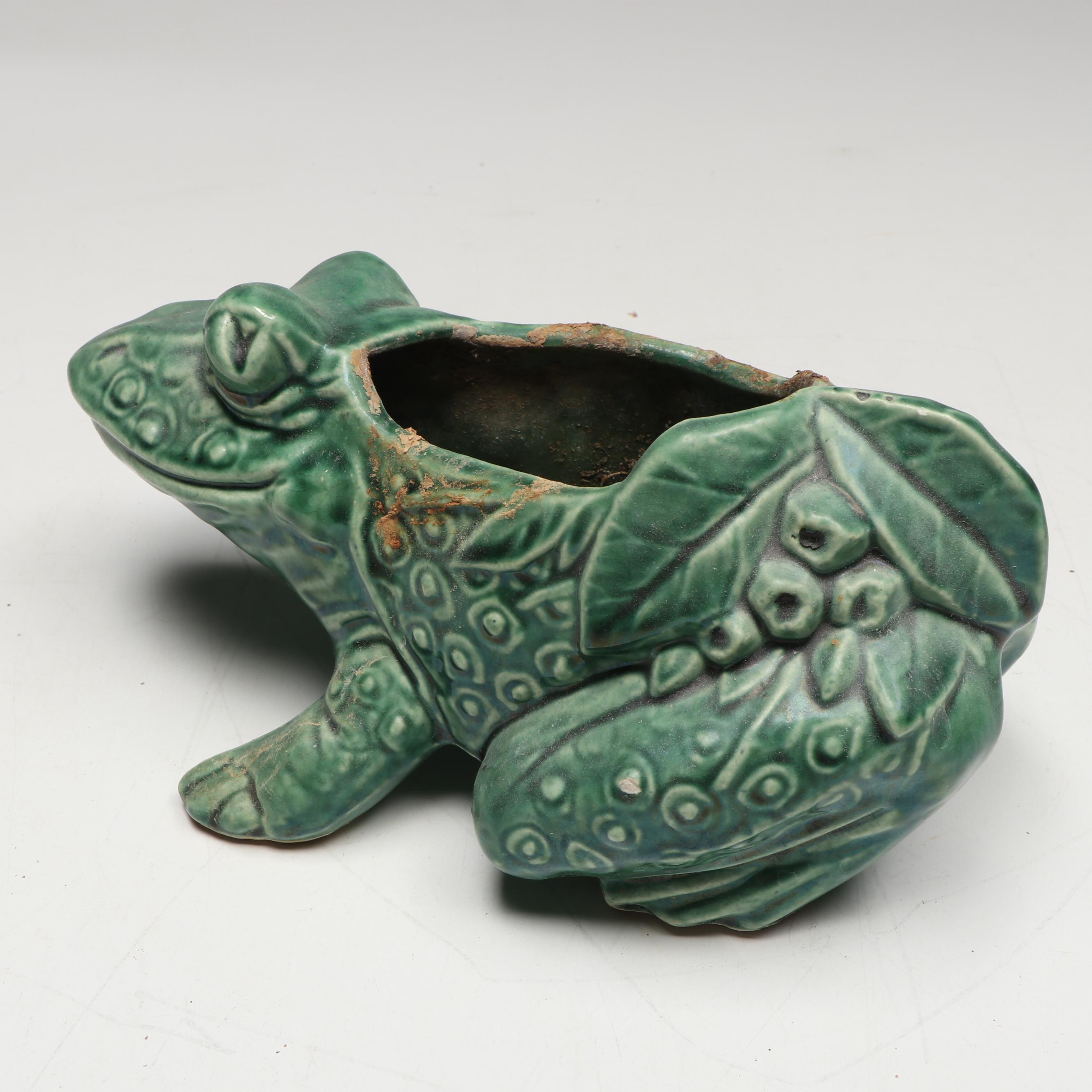 McCoy Pottery and Other Ceramic Frog Planters