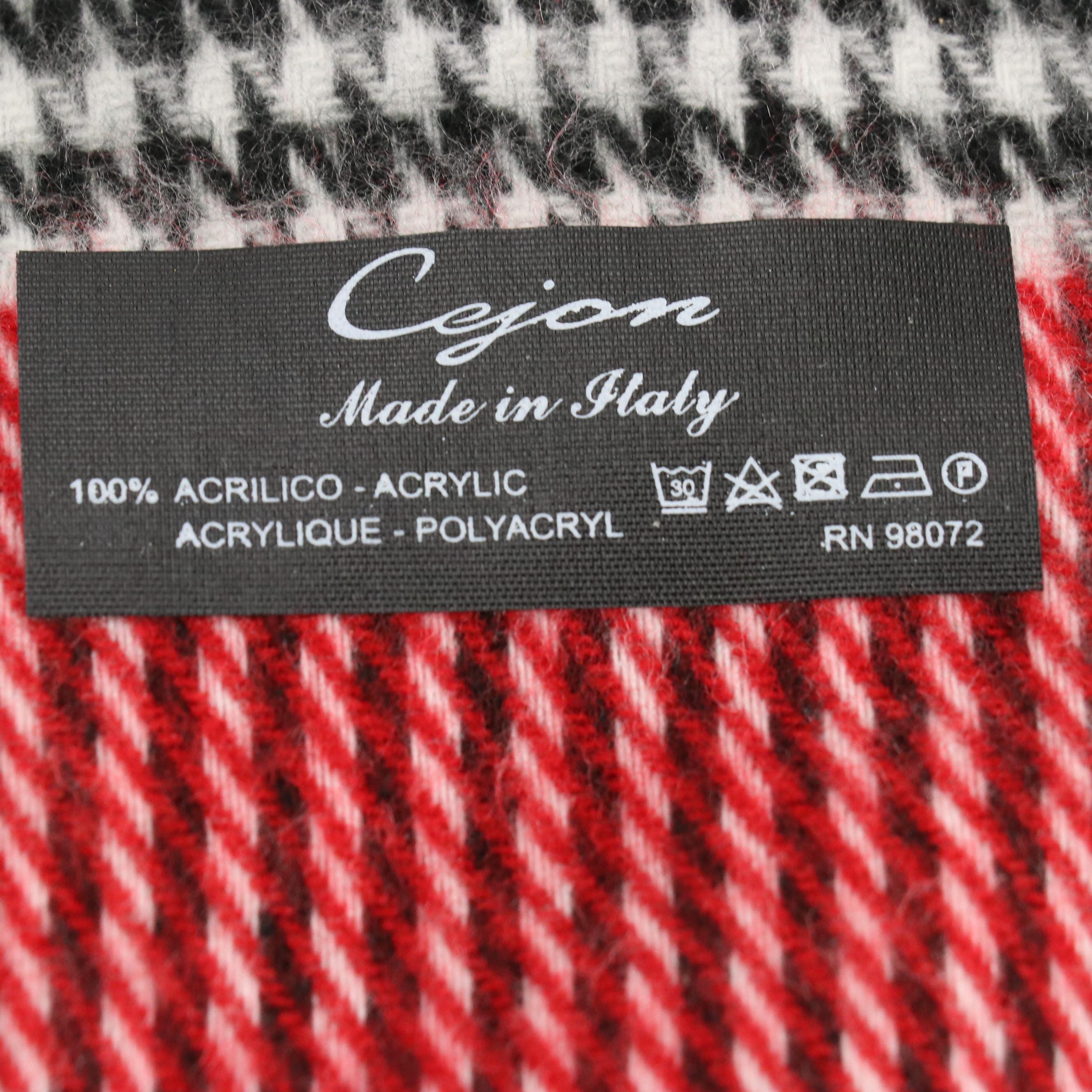 Murano Black Cashmere Fringe Scarf, Cejon Plaid Houndstooth Scarf, and More