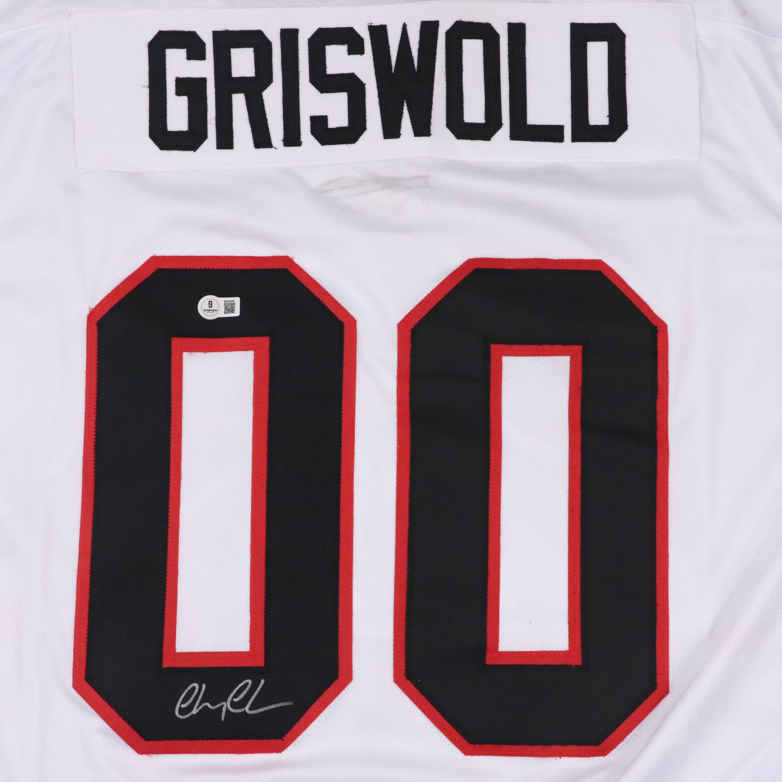 Chevy Chase Signed "Christmas Vacation: Clark Griswold" Hockey Jersey, Beckett