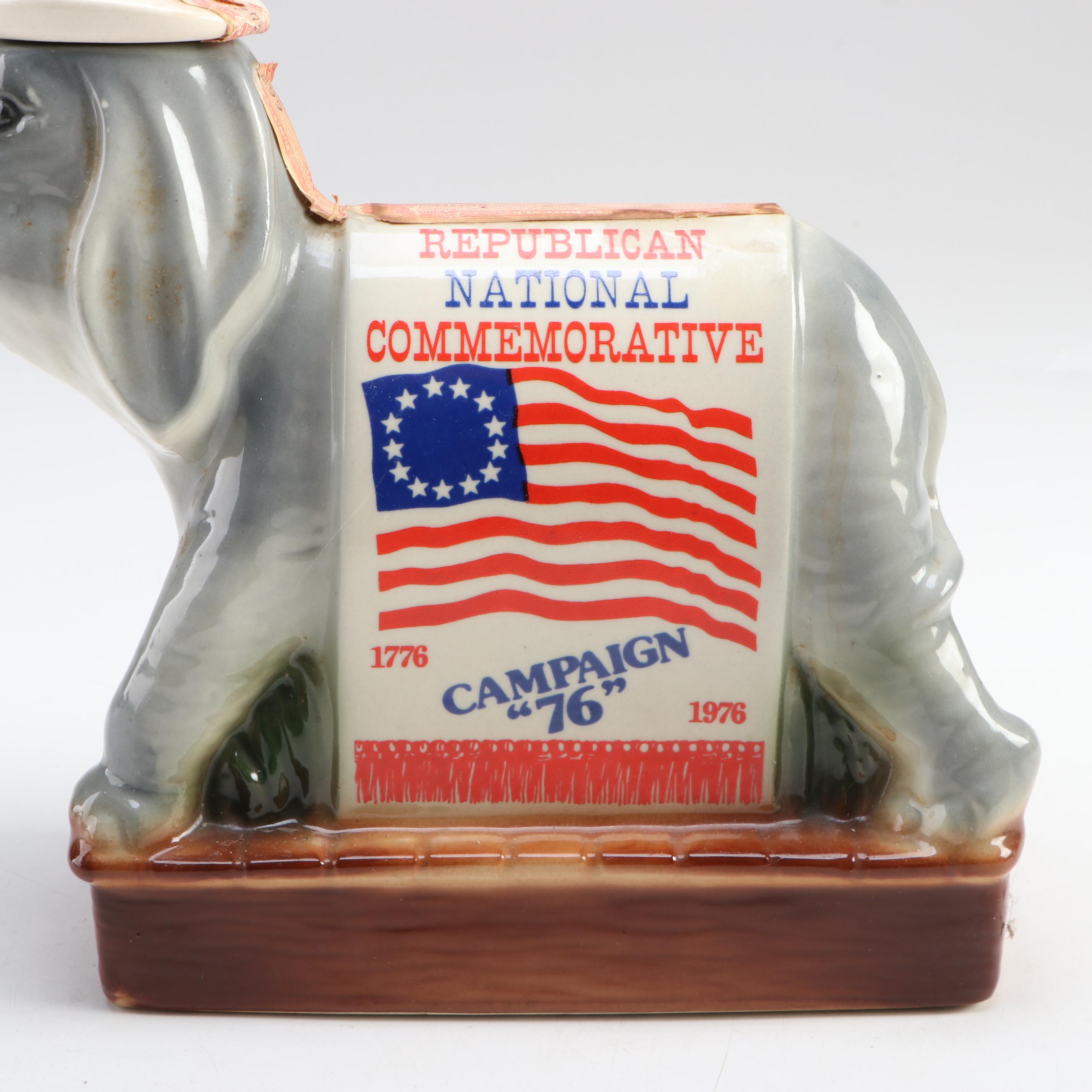 Ezra Brooks 1976 Republican National Convention Commemorative Decanter