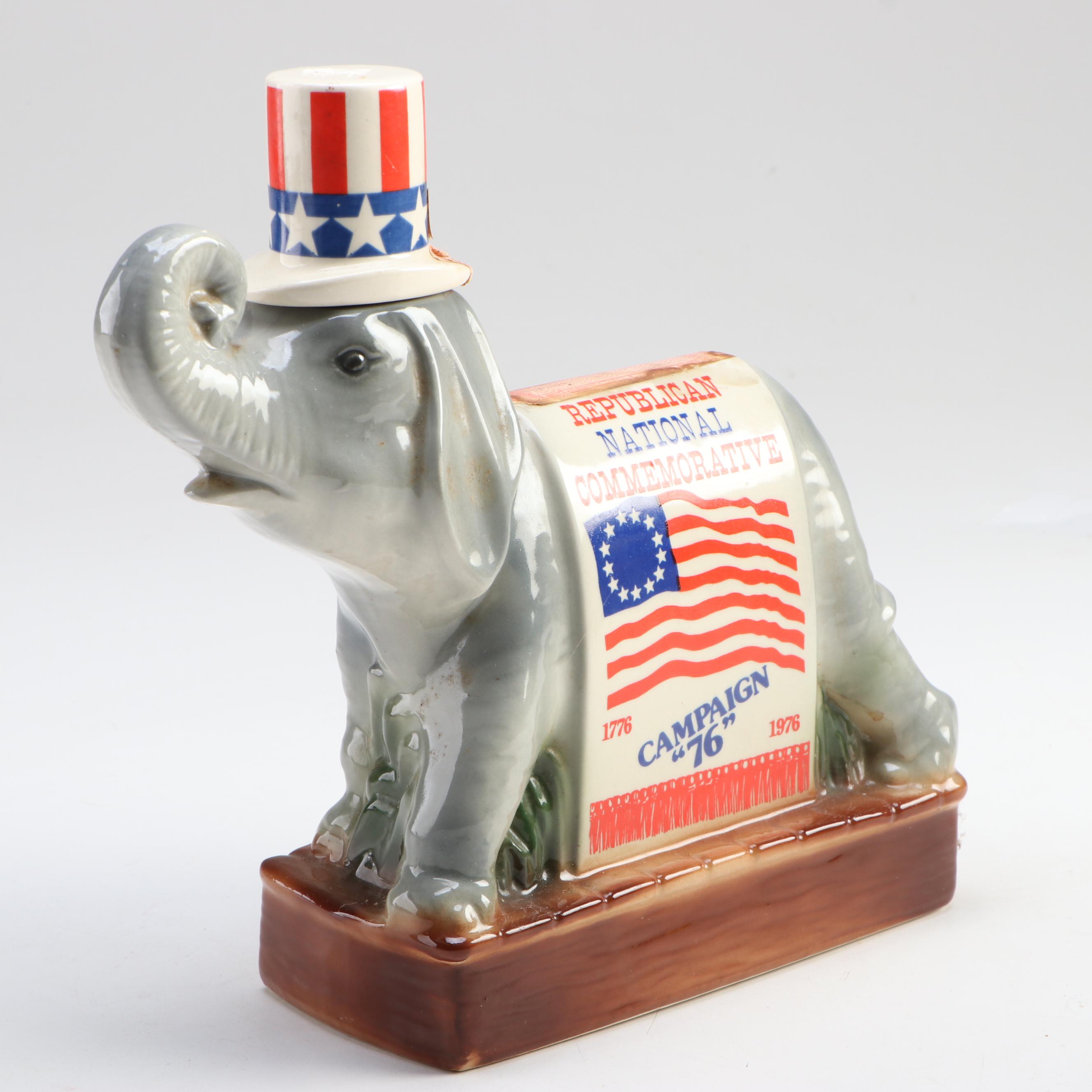 Ezra Brooks 1976 Republican National Convention Commemorative Decanter