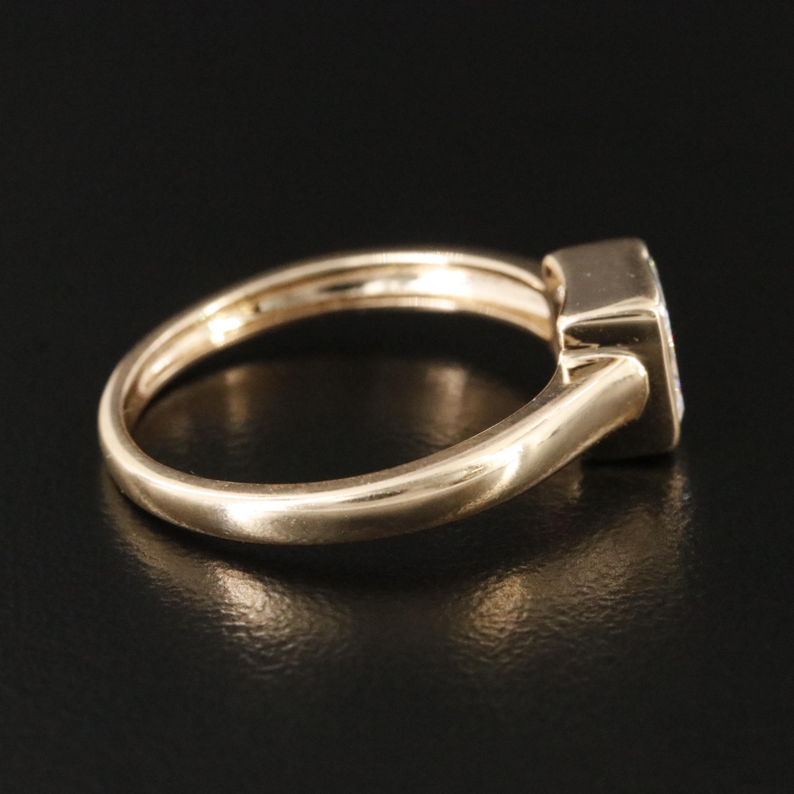 18K 0.94 CT Internally Flawless Diamond Solitaire Ring with GIA Dossier