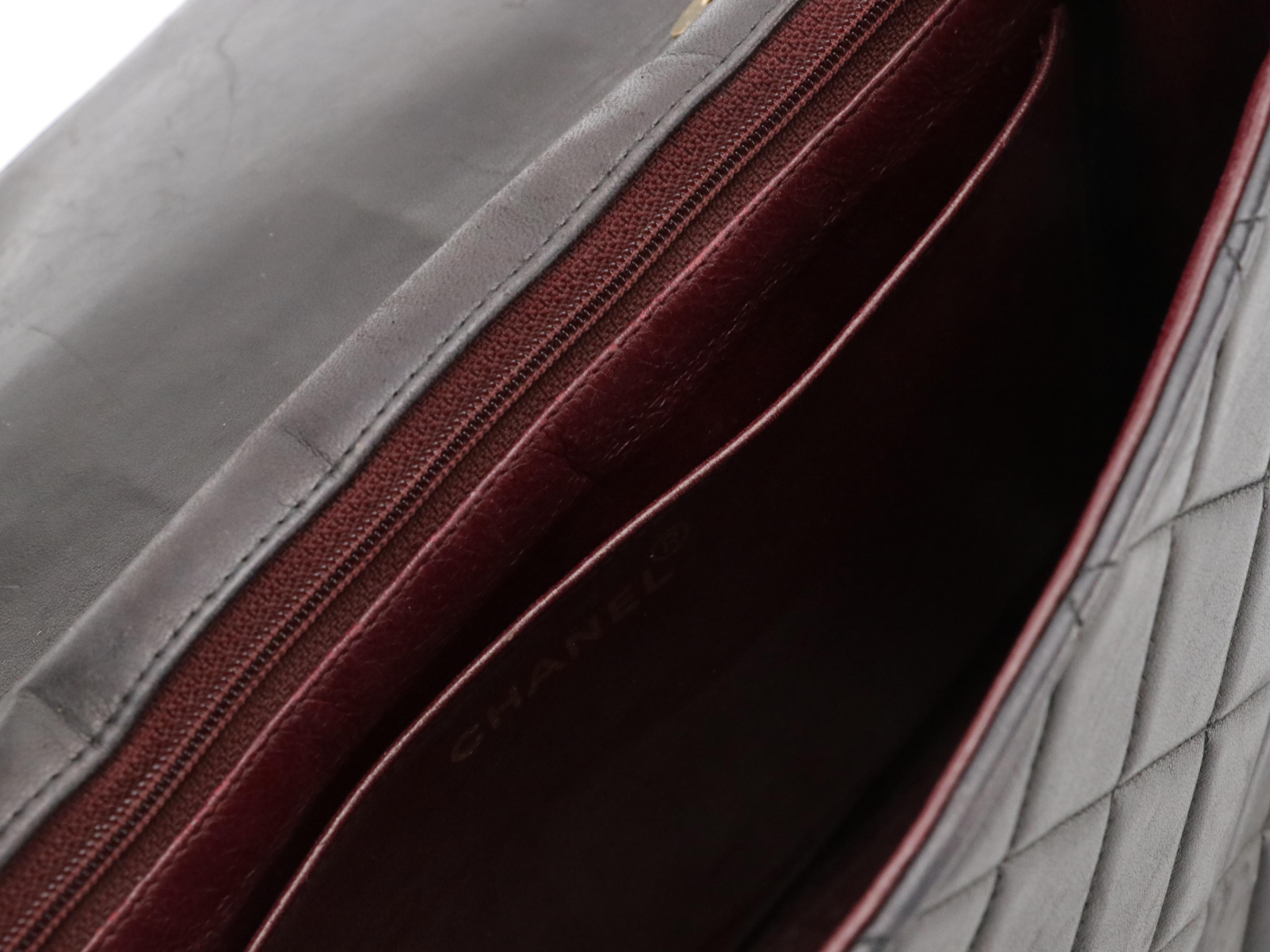 Chanel CC Flap Shoulder Bag in Quilted Lambskin Leather