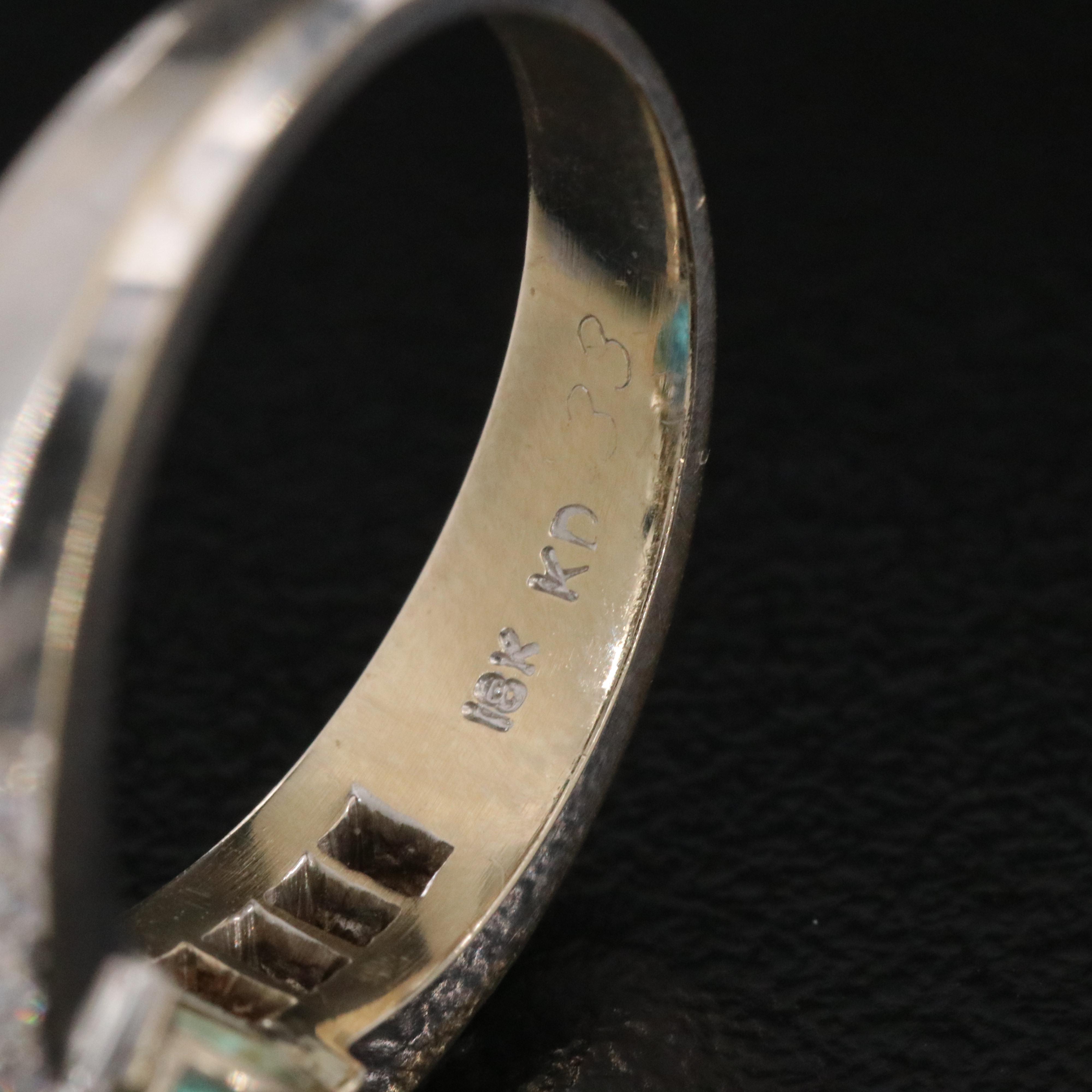 18K 3.51 CT Tourmaline and Diamond Ring